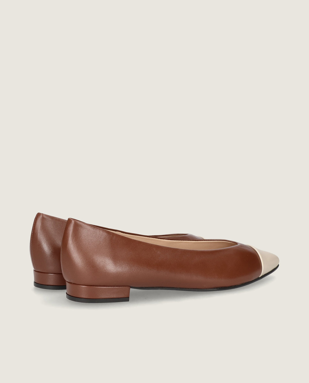 Elise ballerina in braunem leder