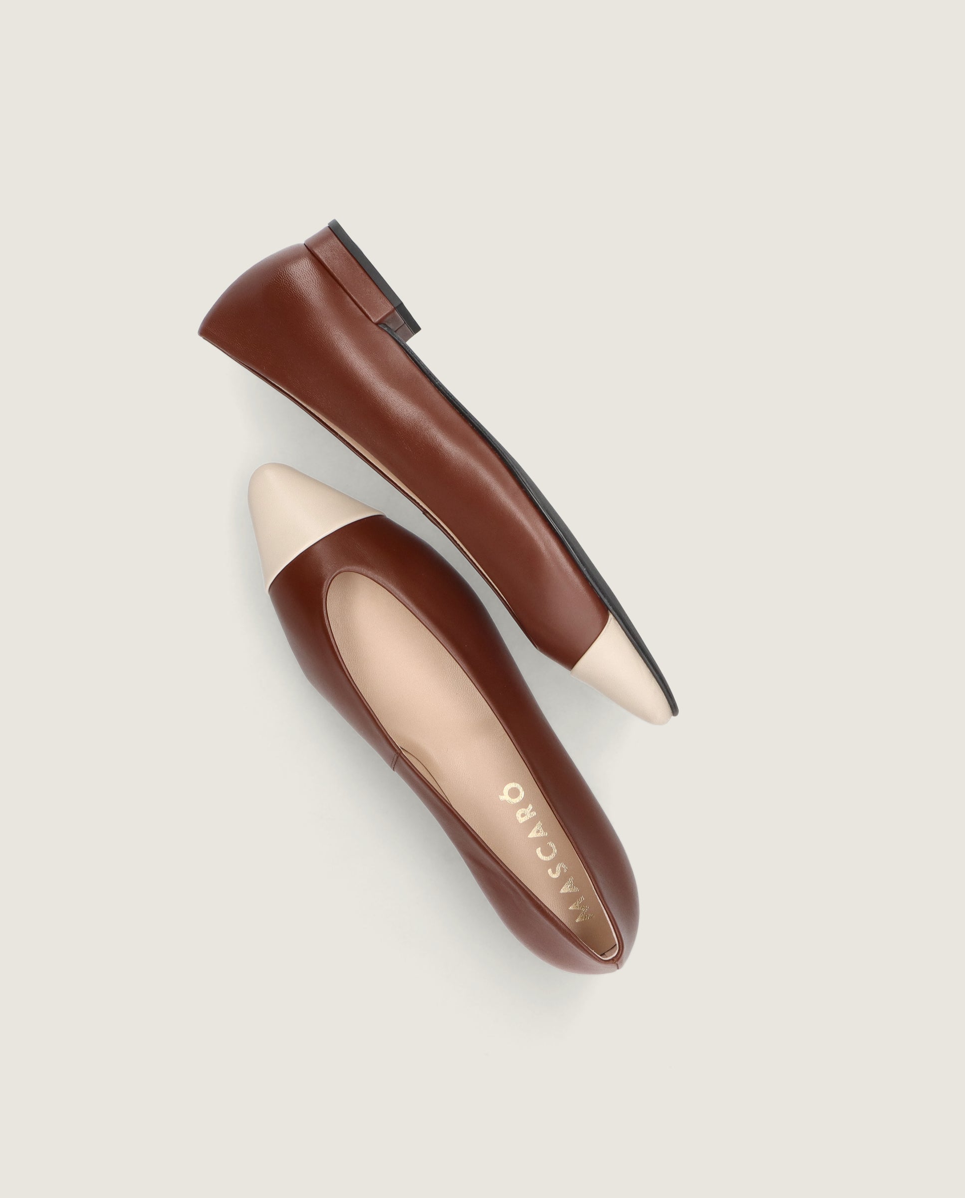 Bailarinas Elise Marrones Piel