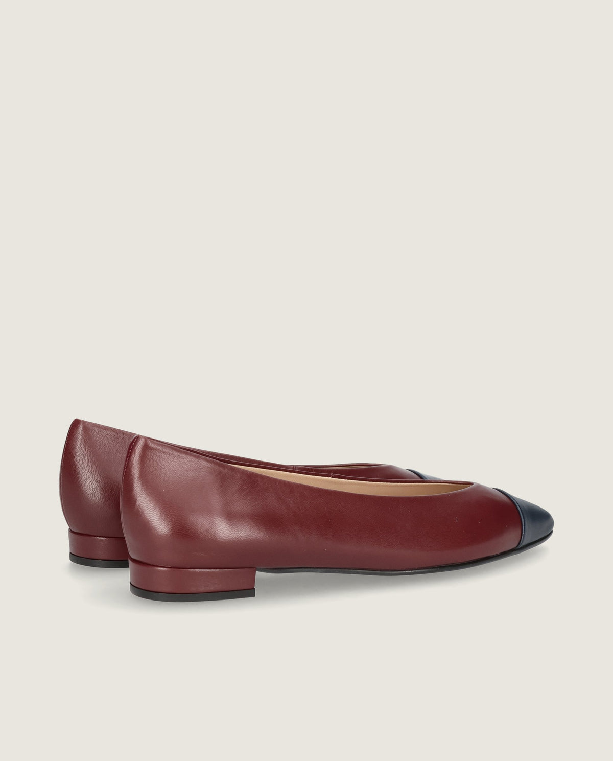 Elise ballerina in pflaumenfarbenem Leder