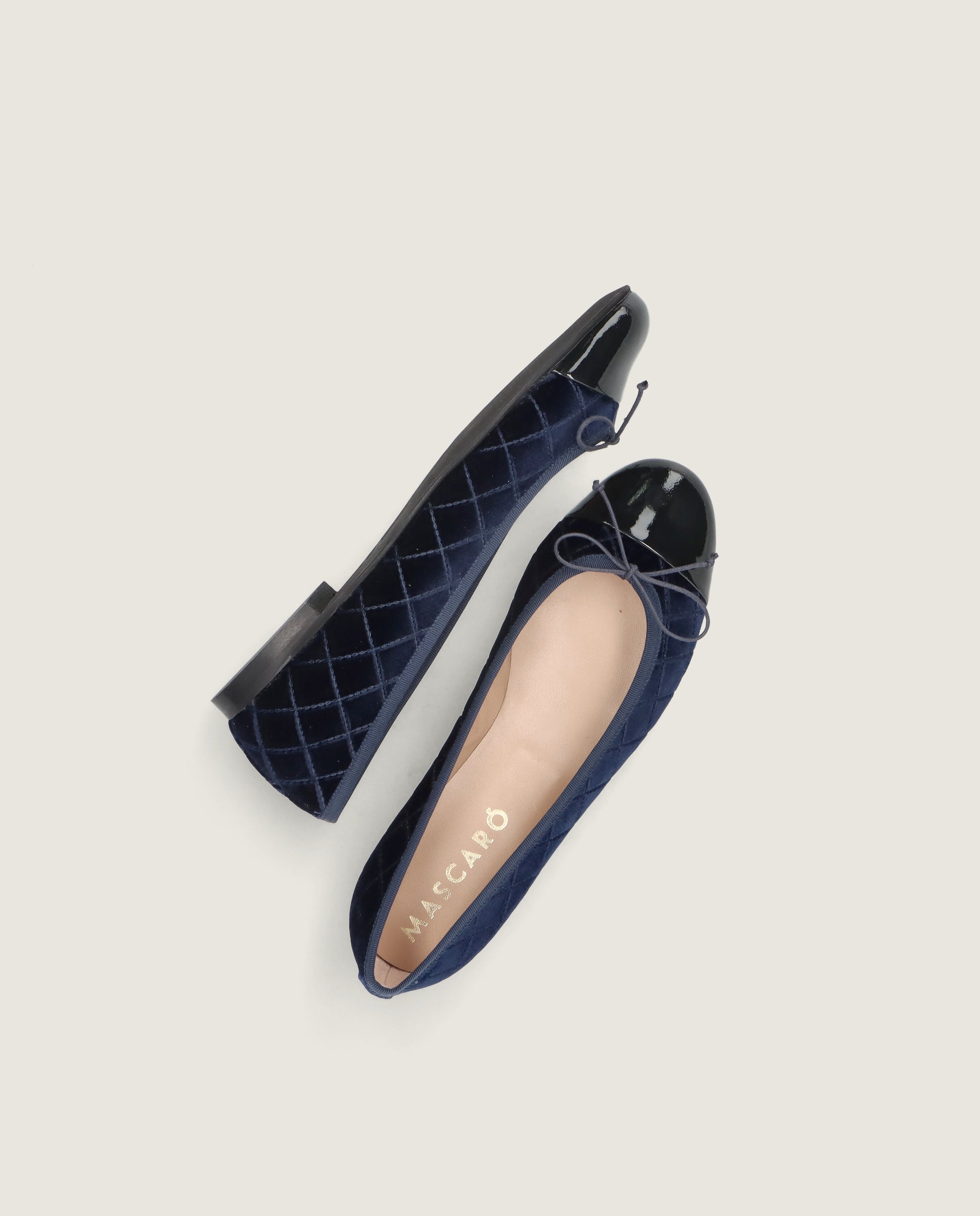 Bailarinas Audrey Azules Tejidos