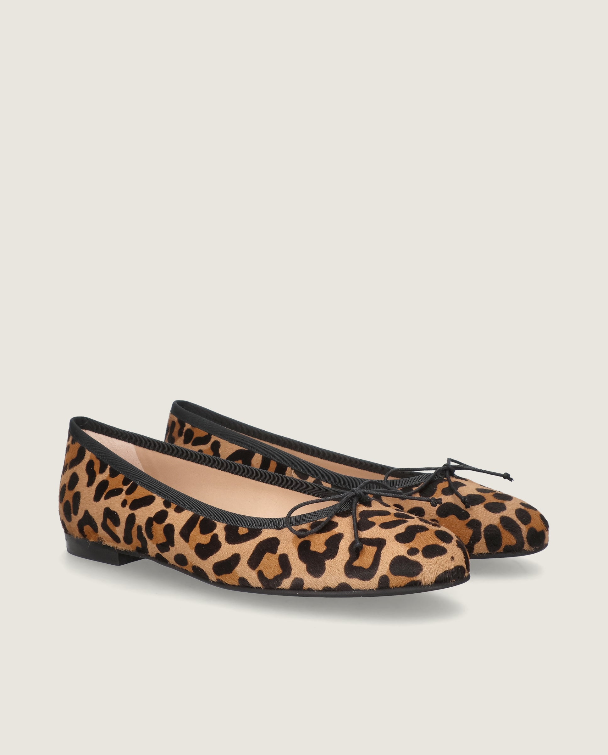 Image of Audrey ballerina in leopard printed poni by Mascaro