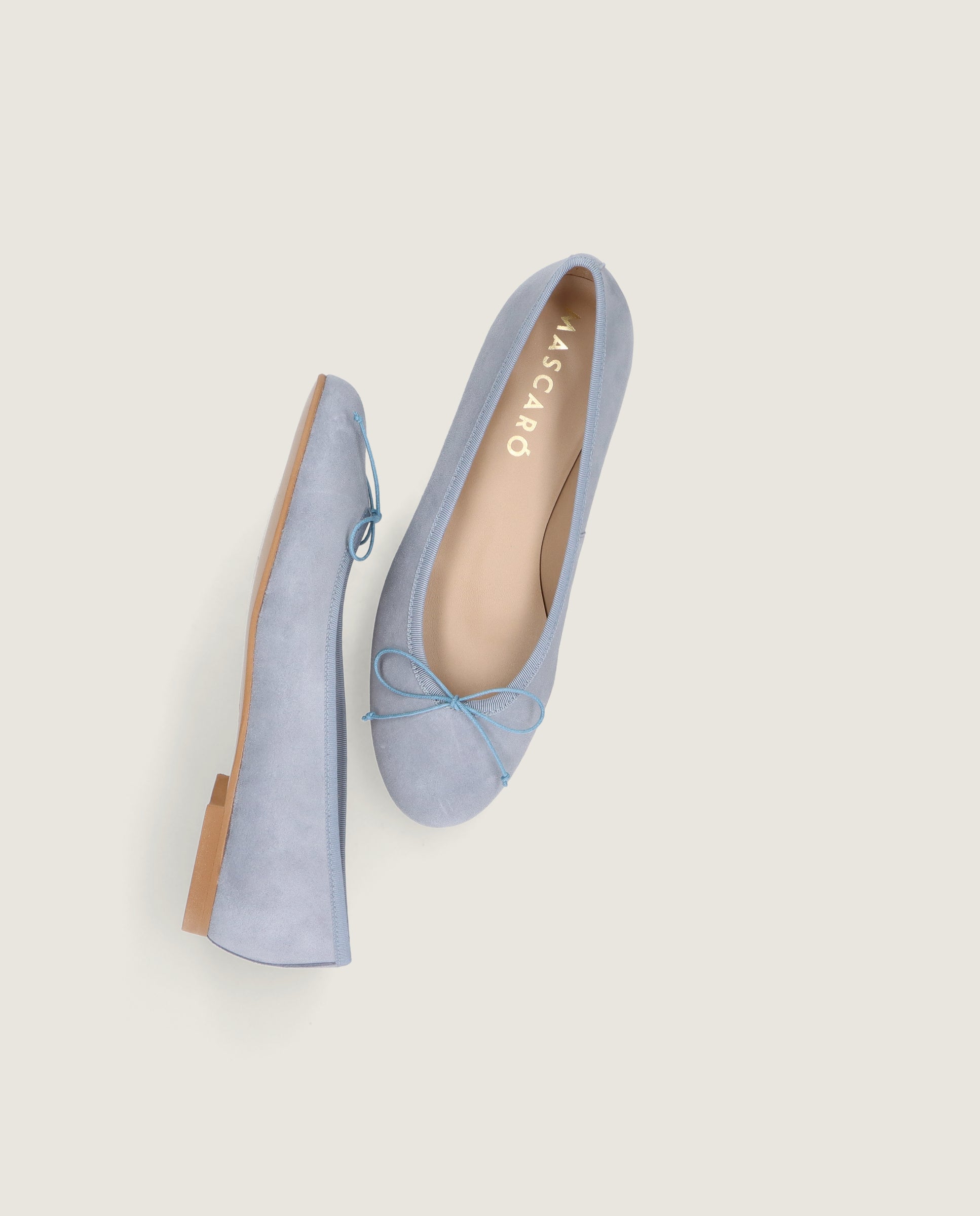 Bailarinas Audrey Azules Pieles metalizadas