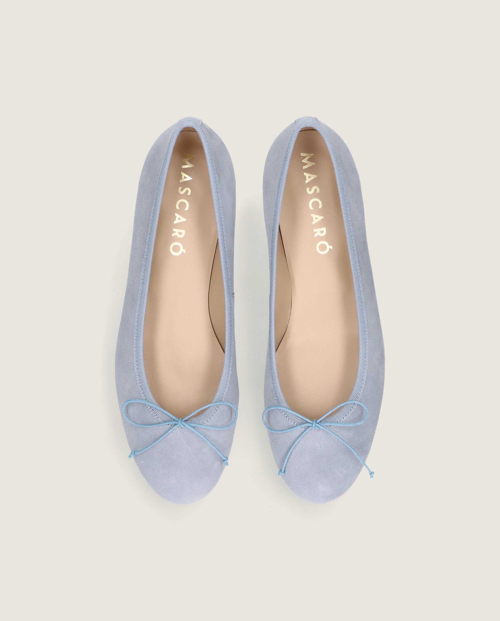 Bailarinas Audrey Azules Pieles metalizadas