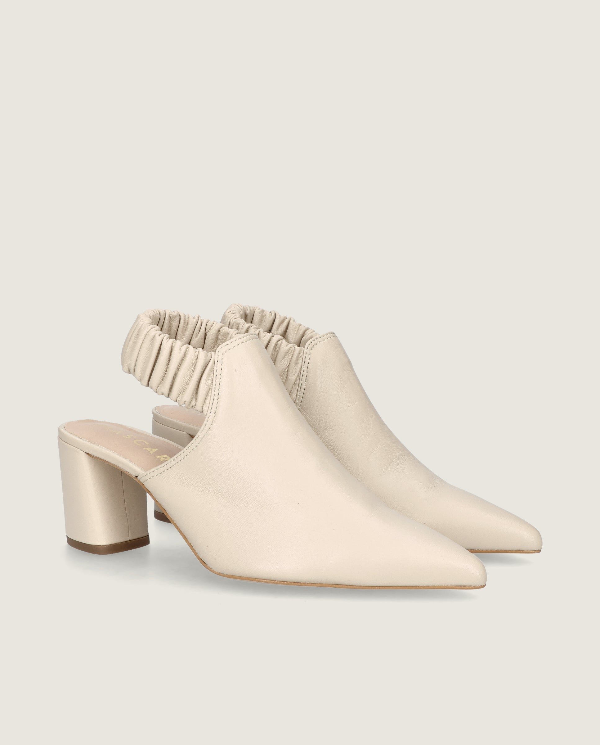 Mules Noa Blancos Piel