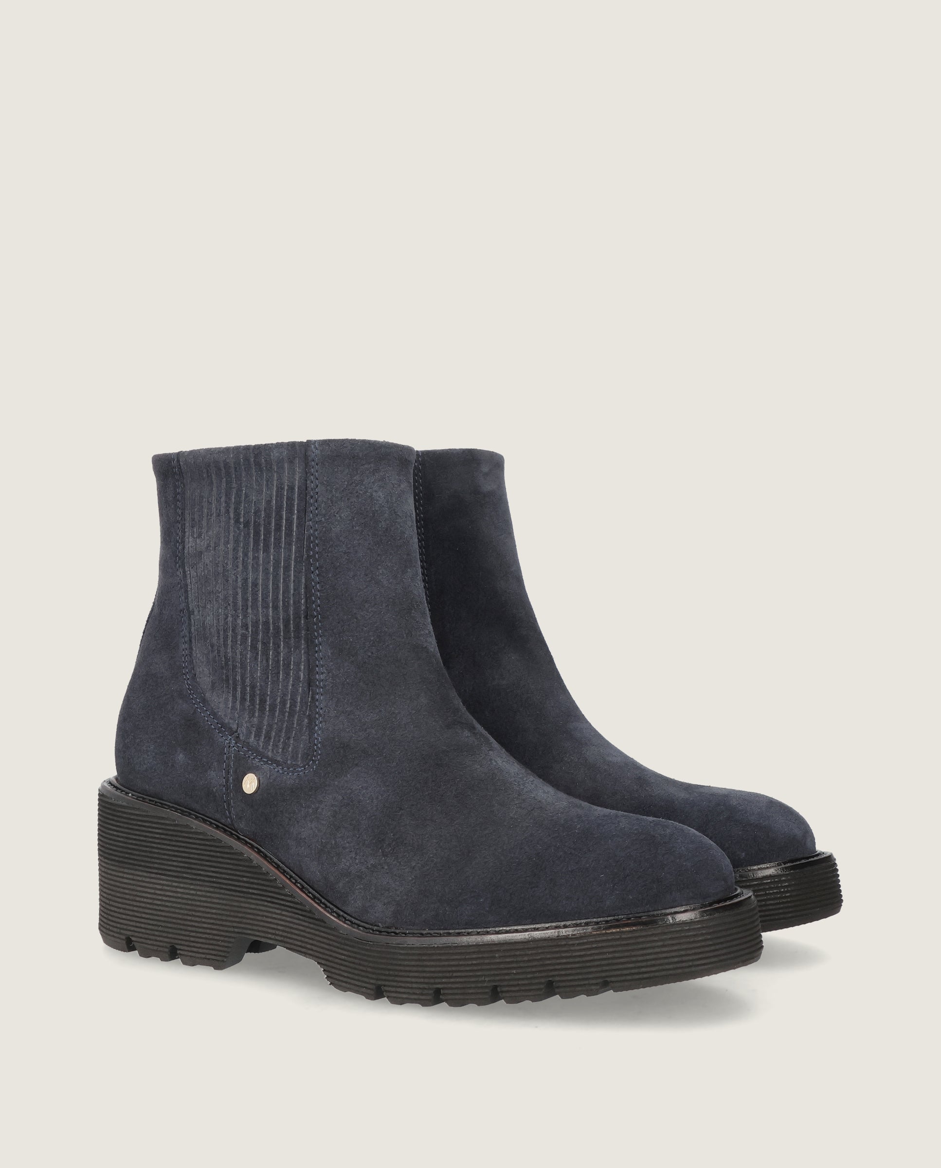 Botines Claudel Azules Ante