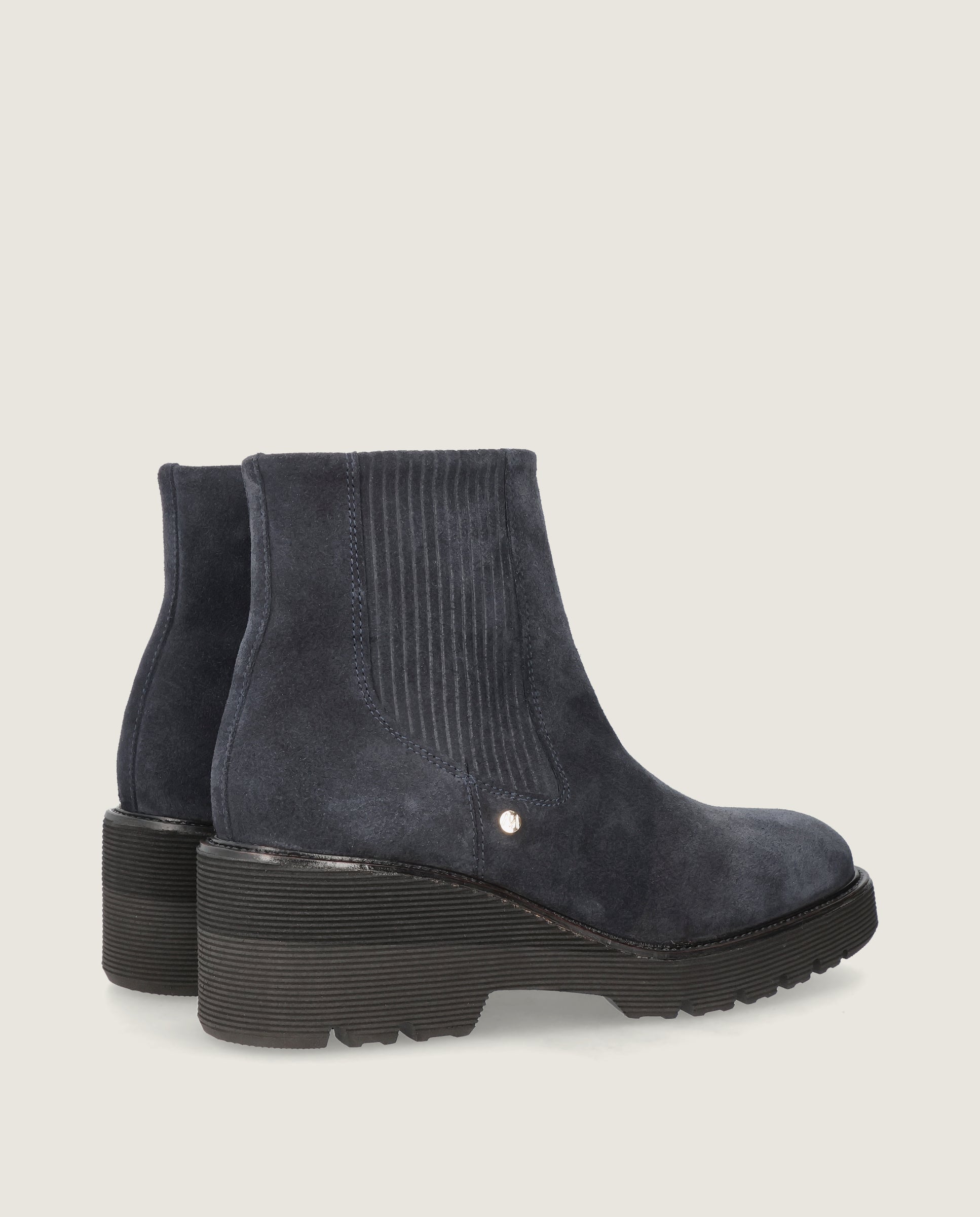 Botines Claudel Azules Ante