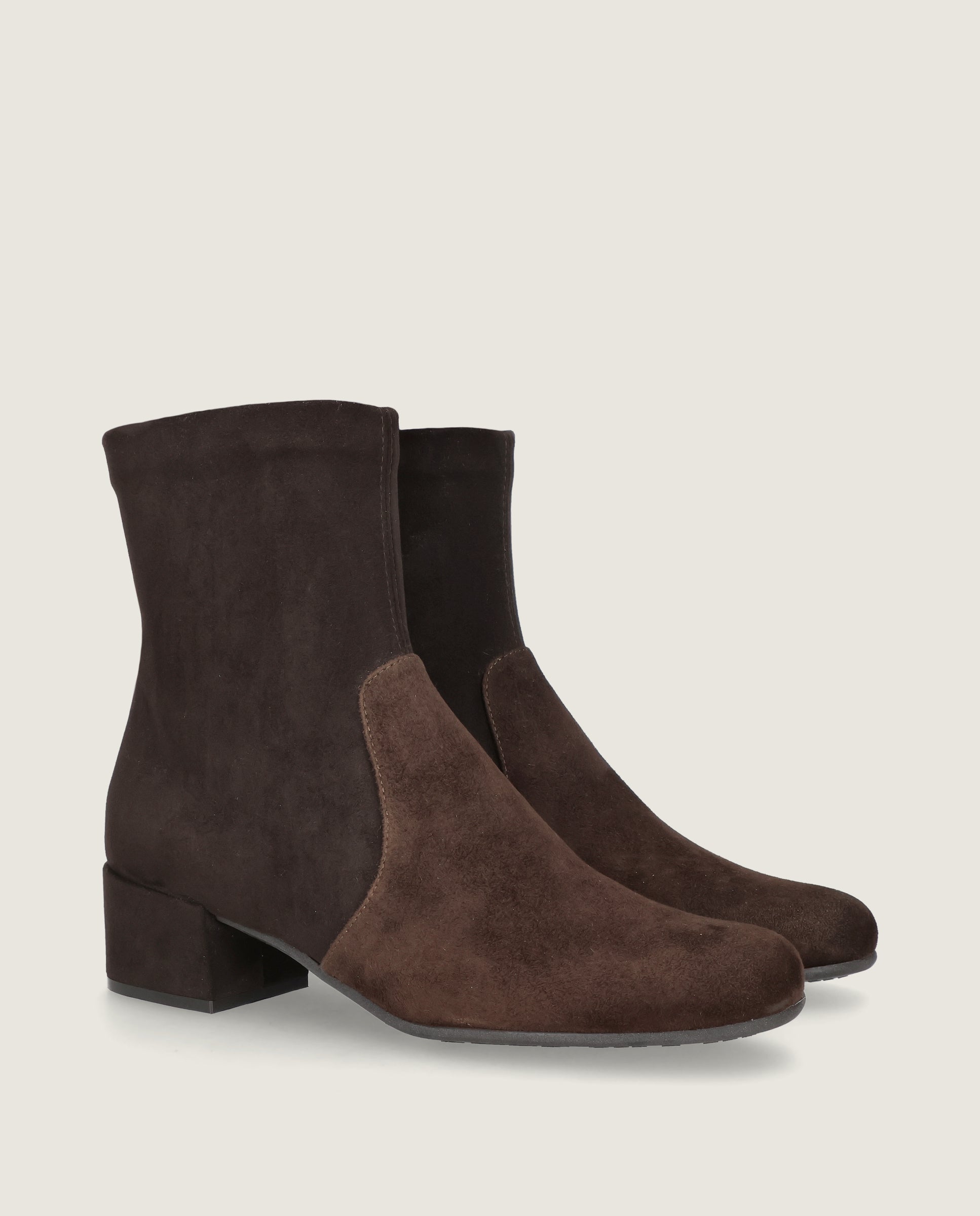 Botines Milan Marrones Tejidos
