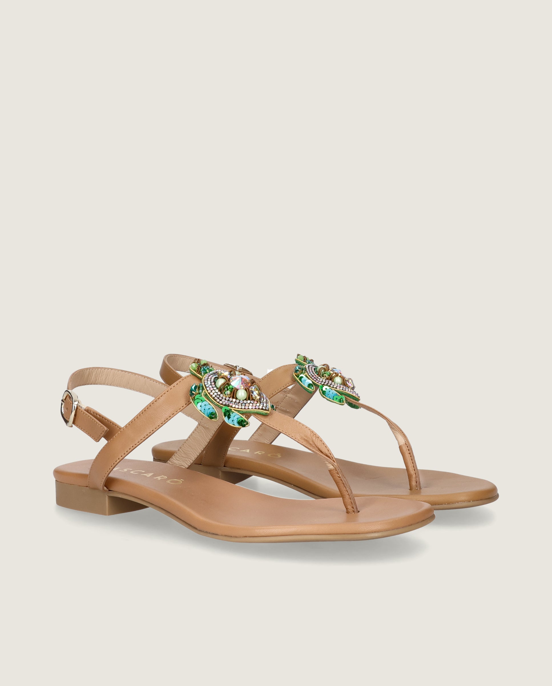 Imagen de Sandalias Lygia Marrones Piel por Mascaro