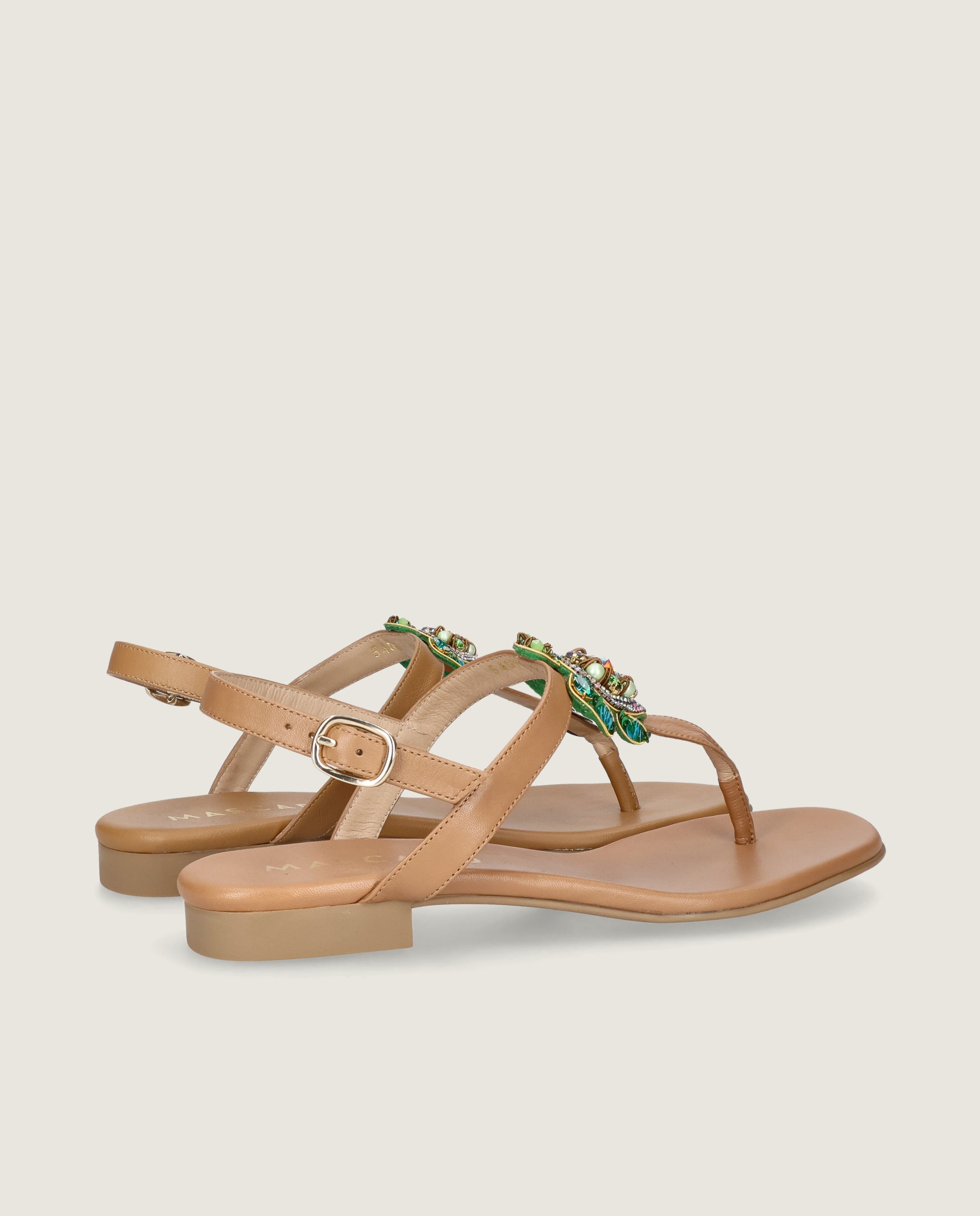 Sandalias Lygia Marrones Piel