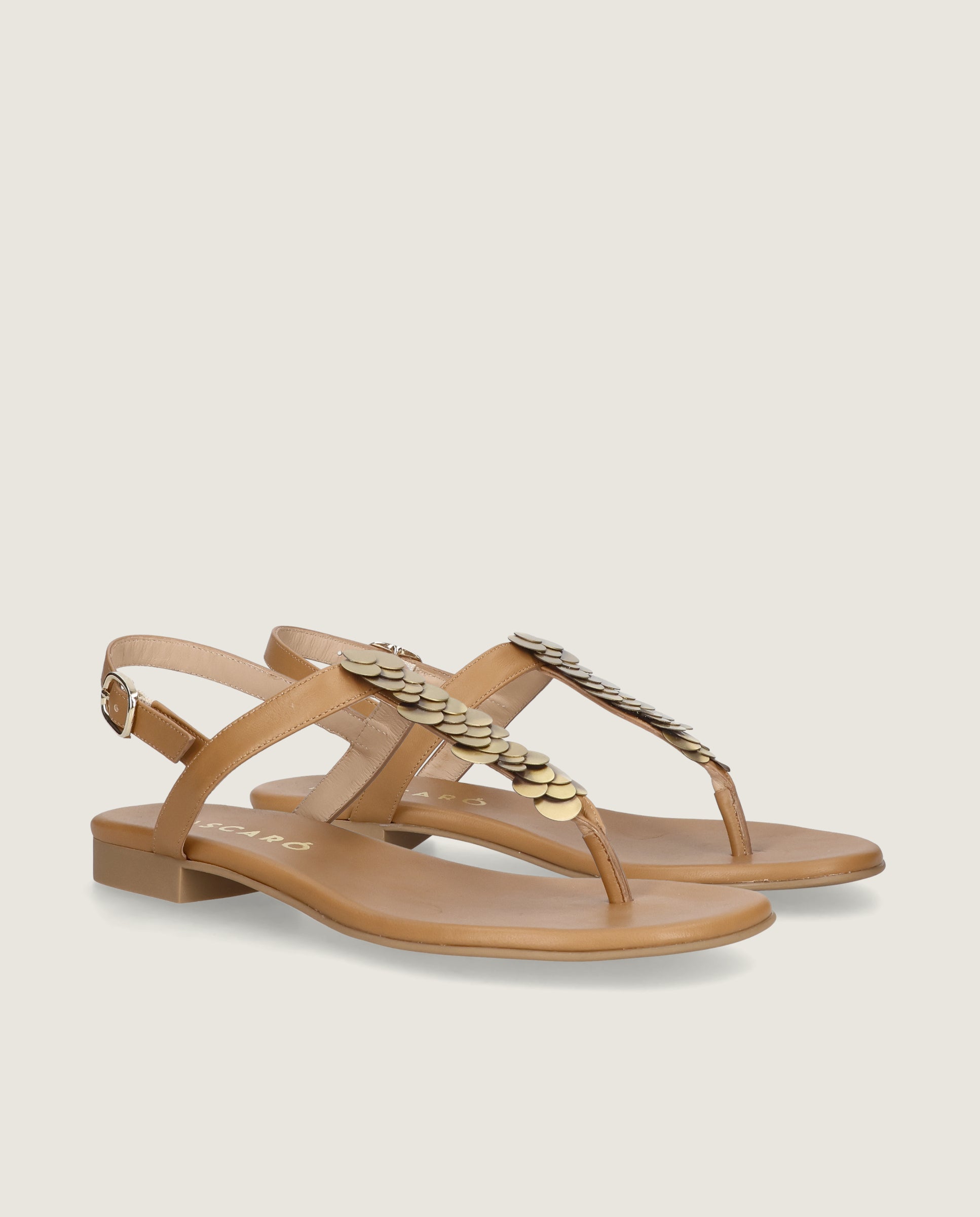 Imagen de Sandalias Lygia Marrones Piel por Mascaro