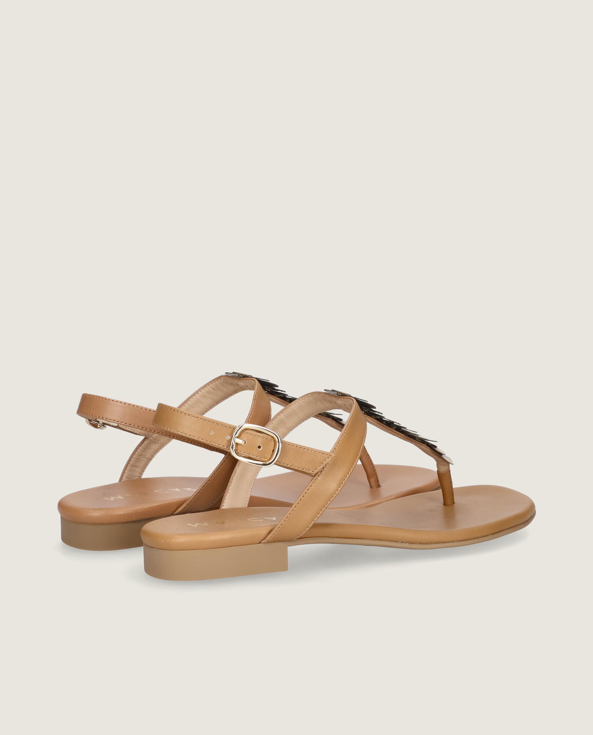 Sandalias Lygia Marrones Piel