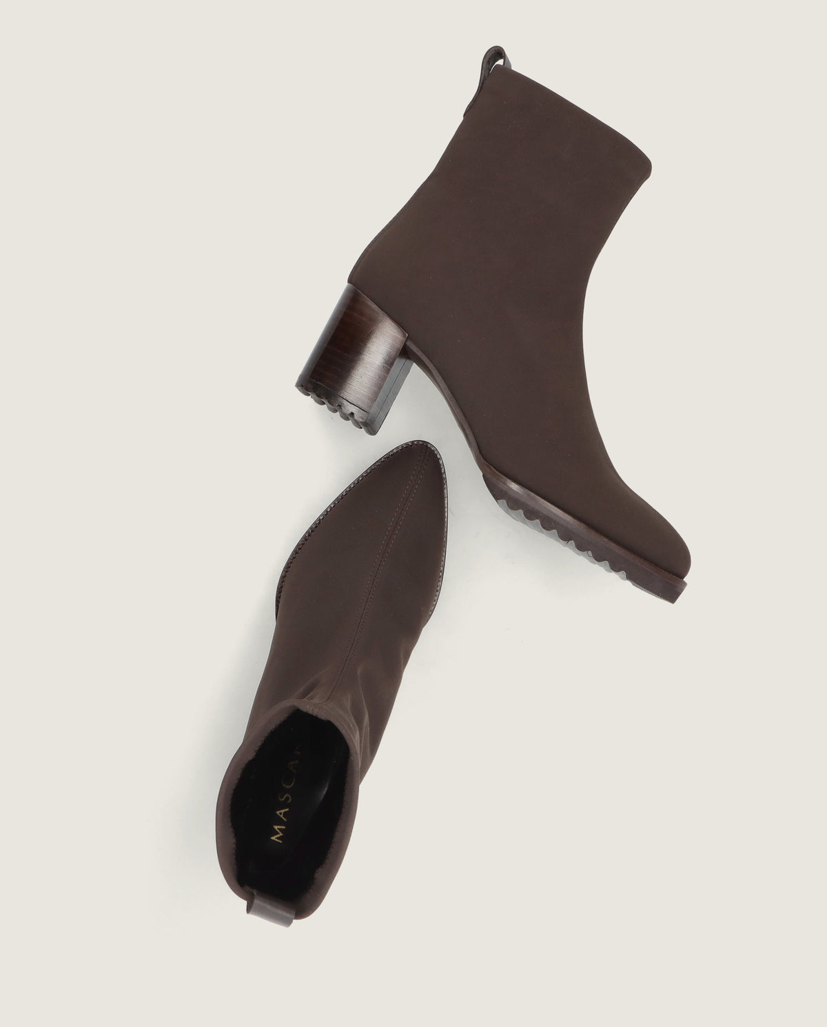 Botines Cindy Marrones Tejidos