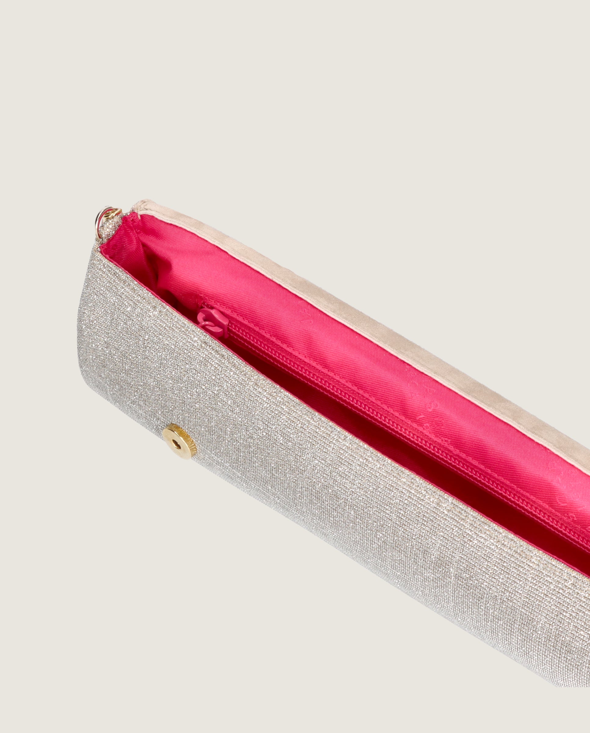 Bolsos Bags Plateados Tejidos