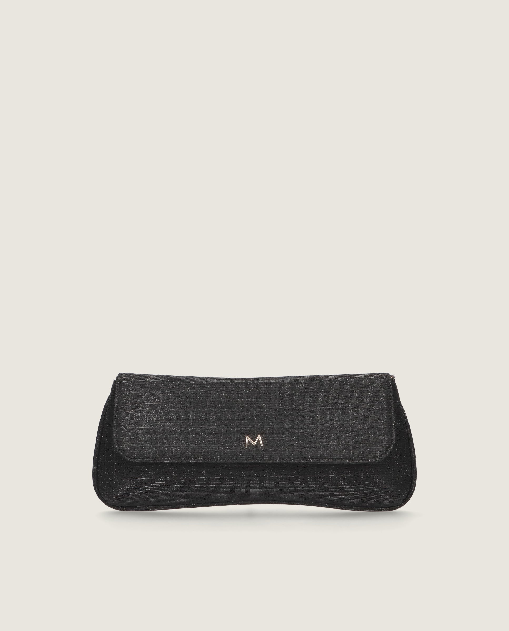 Bolsos Bags Negros Tejidos Metalizados