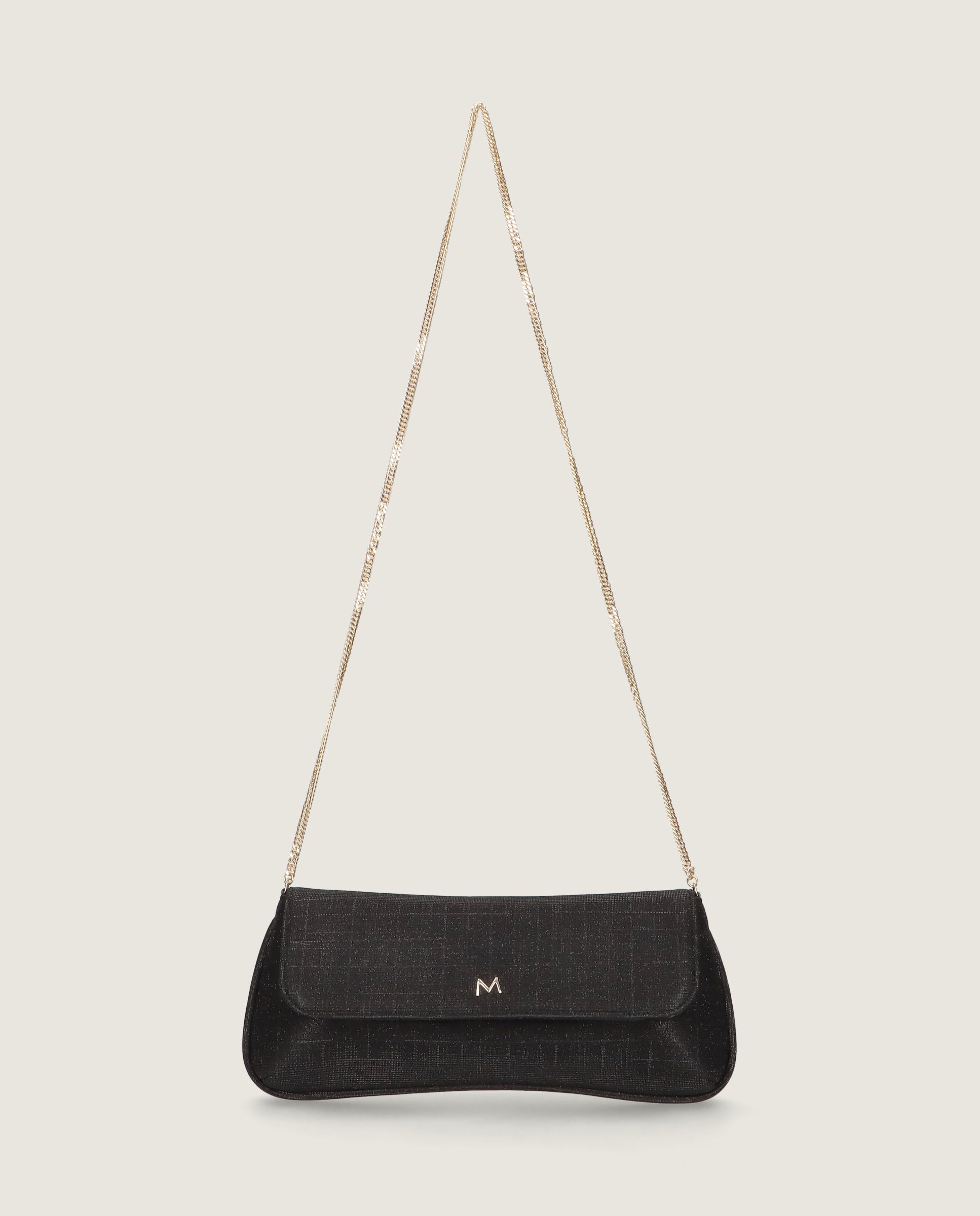 Bolsos Bags Negros Tejidos metalizados