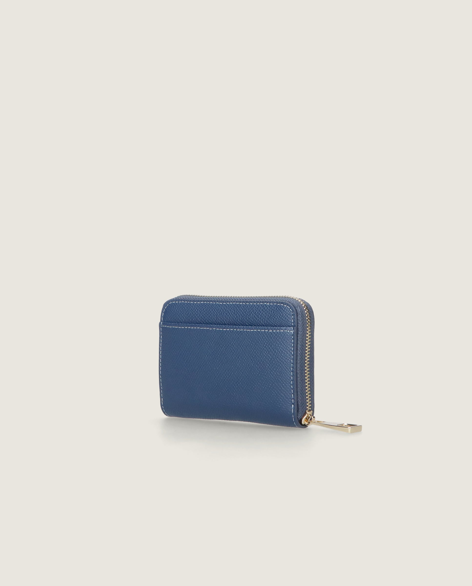 Blaue Leder Accessoires Taschen