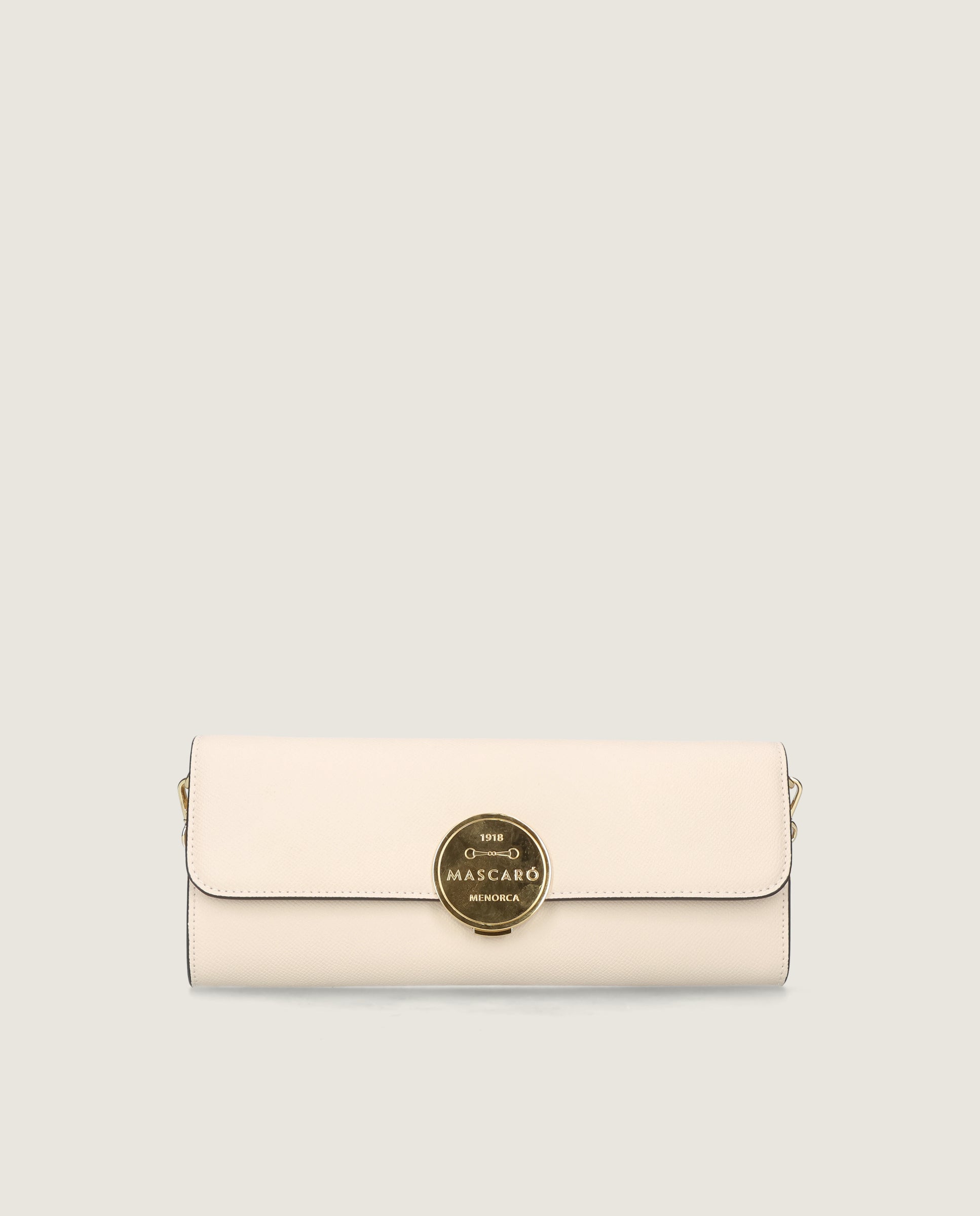 Bild von Madrono Clutch aus weißem Leder von Mascaro