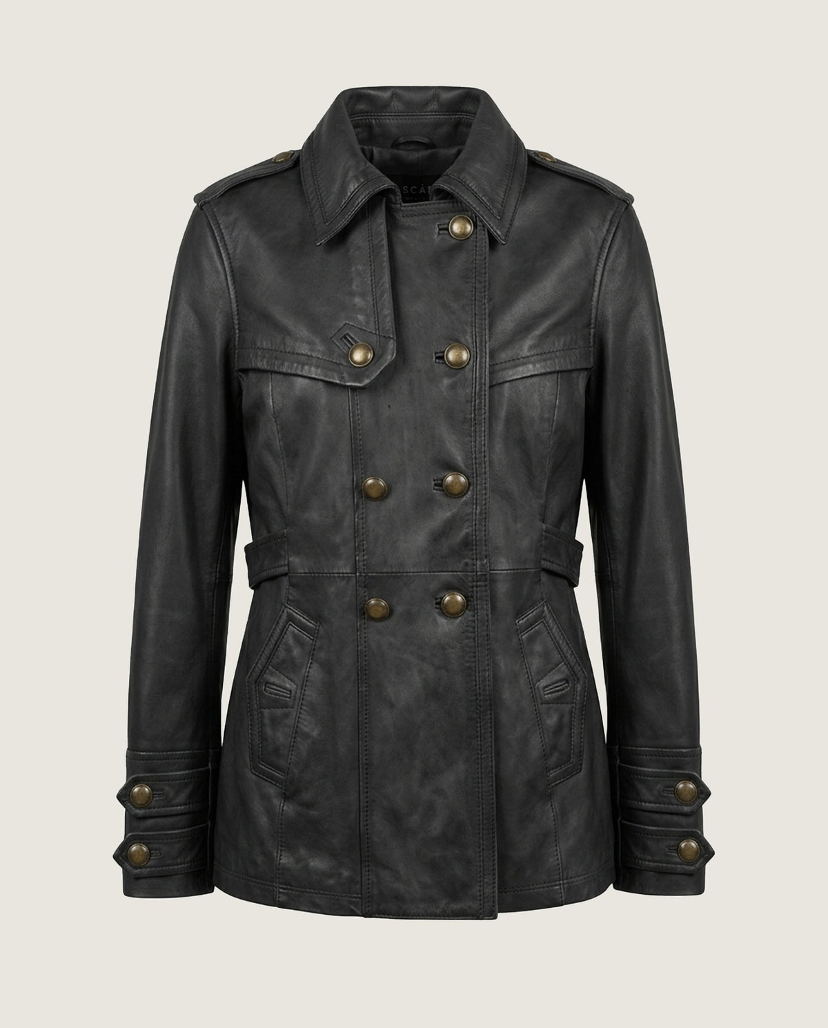 Imagen de Chaqueta piel negra por Mascaro