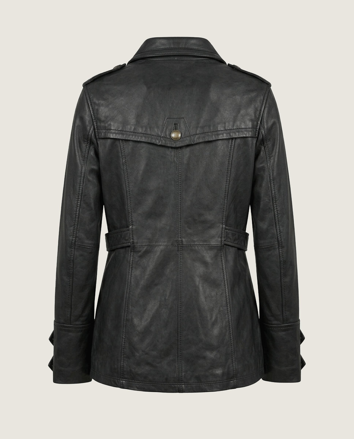 Vista alternativa de Chaqueta piel negra por Mascaro