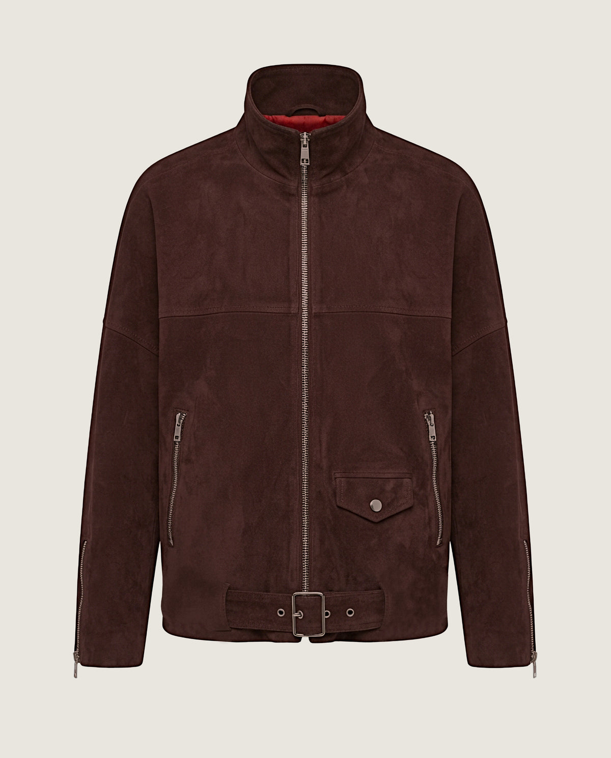 Imagen de Chaqueta piel burdeos por Mascaro