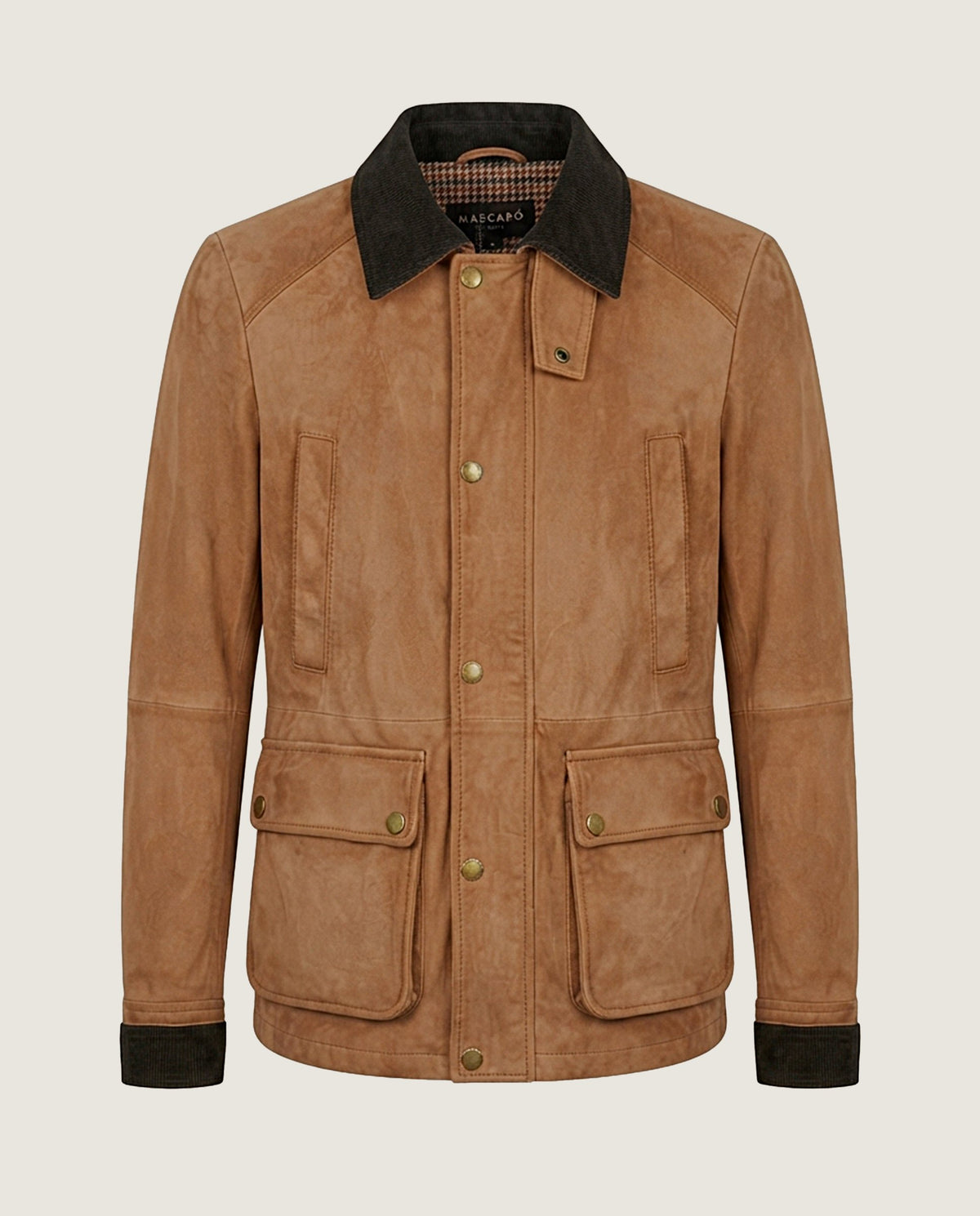Bild von Damenjacke aus hellbraunem Leder von Mascaro