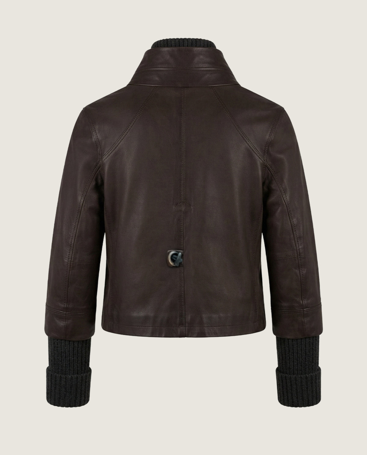 Vista alternativa de Chaqueta piel marrón por Mascaro