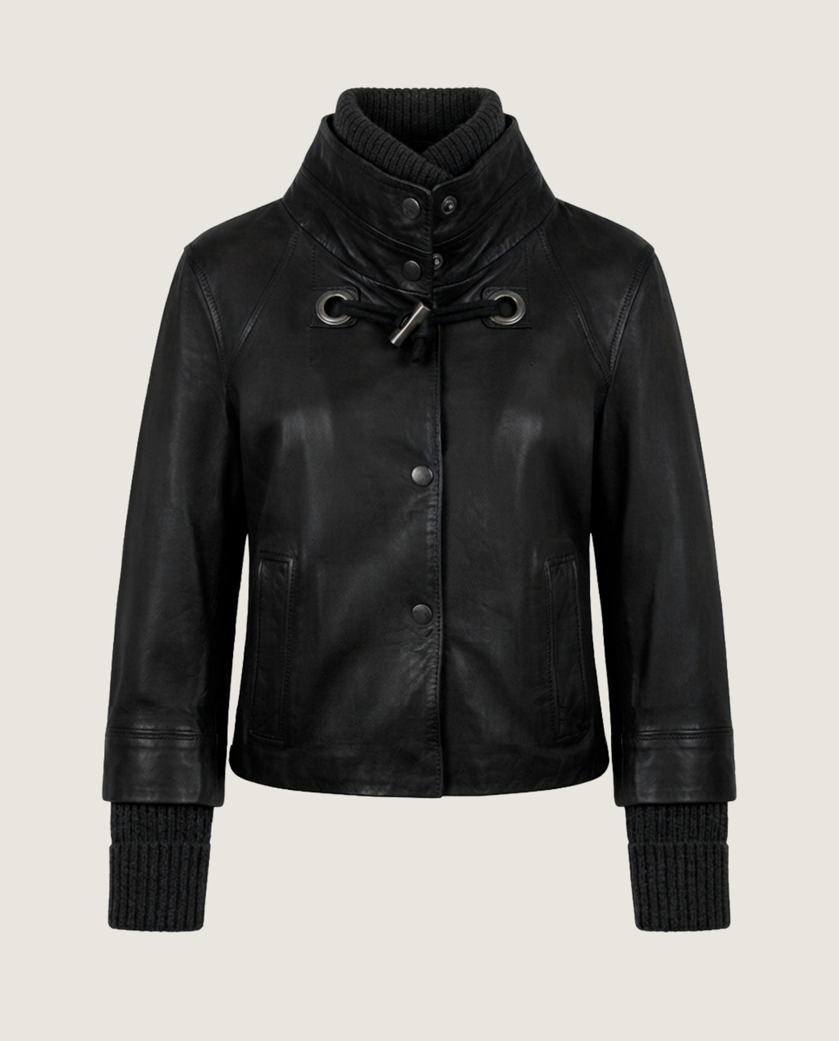 Imagen de Chaqueta piel negra por Mascaro