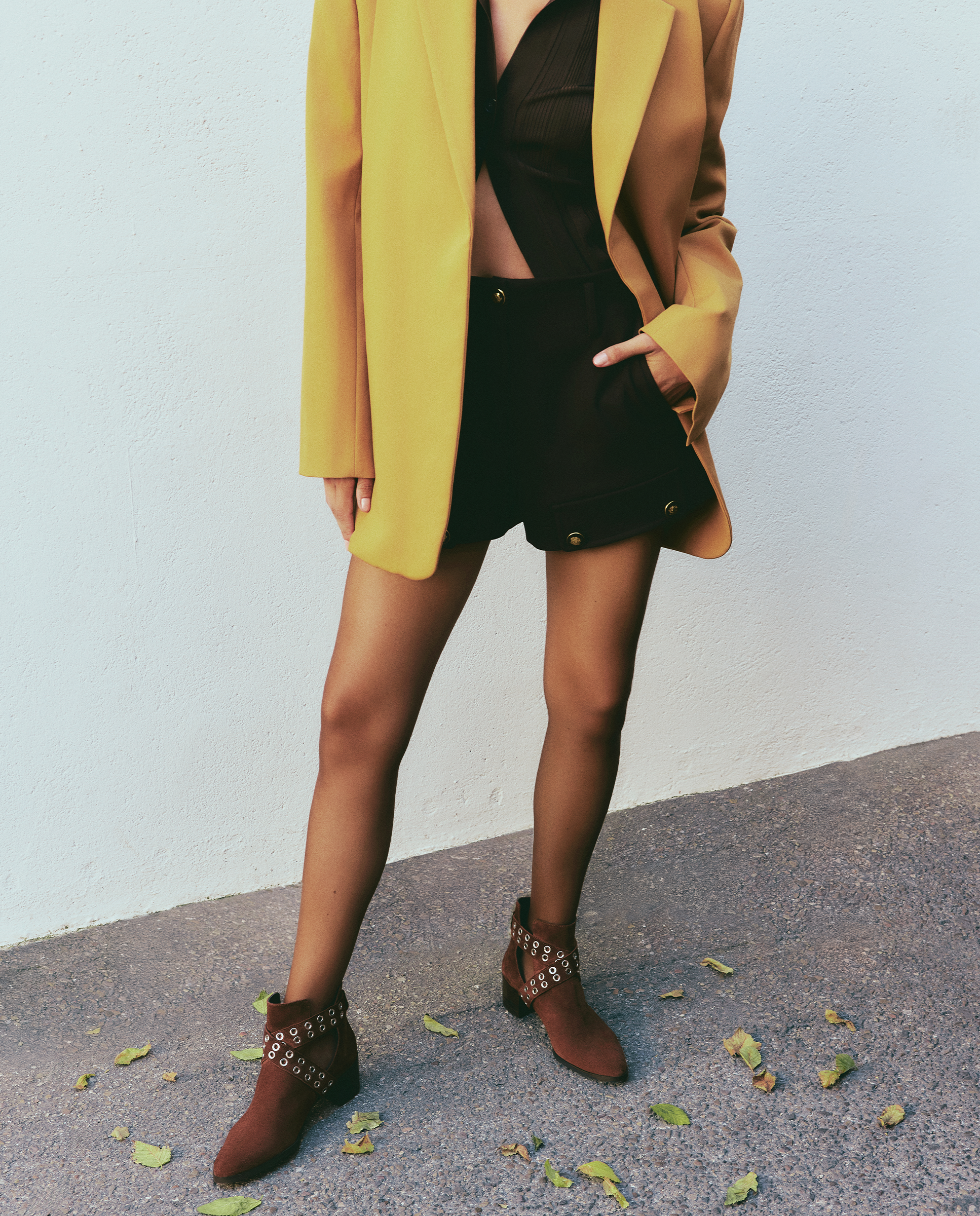 Botines Sharon Marrones Ante