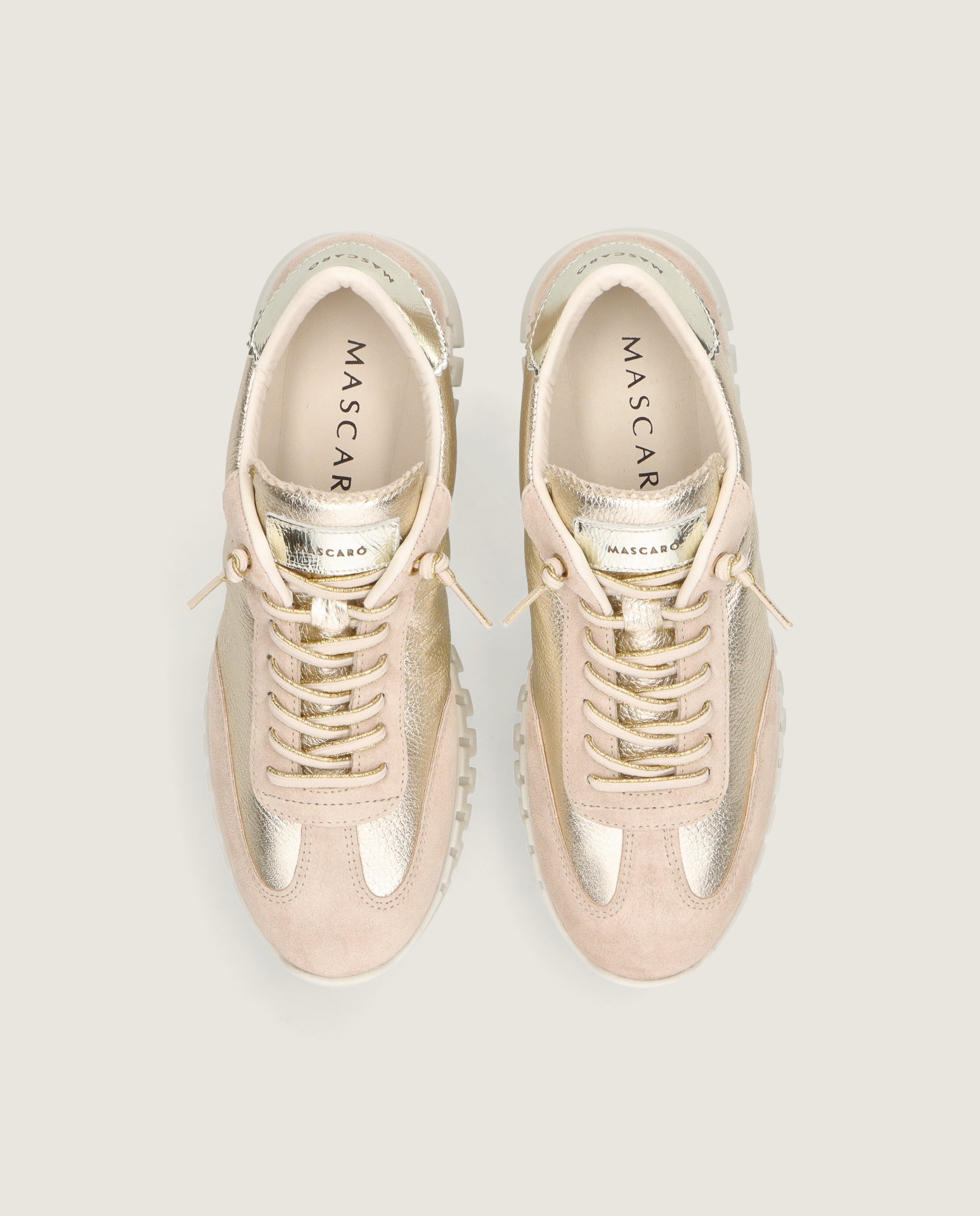 Alternative view of Amaya sneaker in makeup pink suede by Mascaro