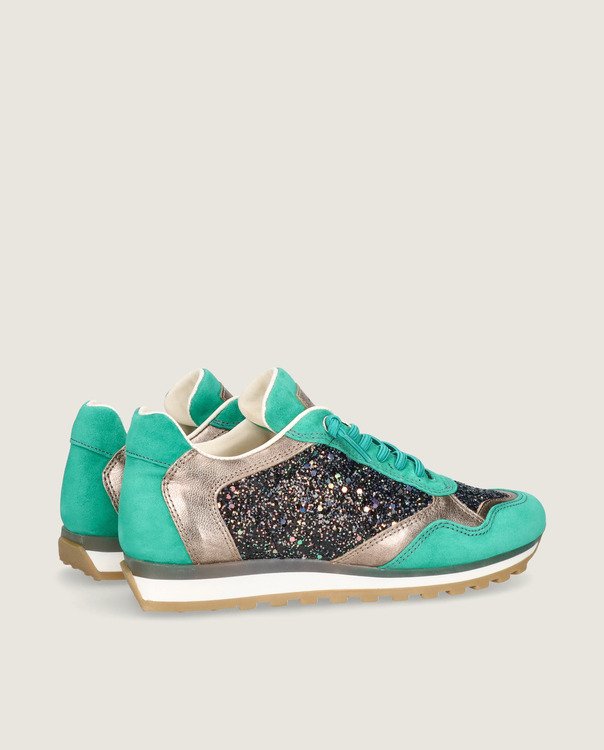 Steffi Green Suede Sneakers