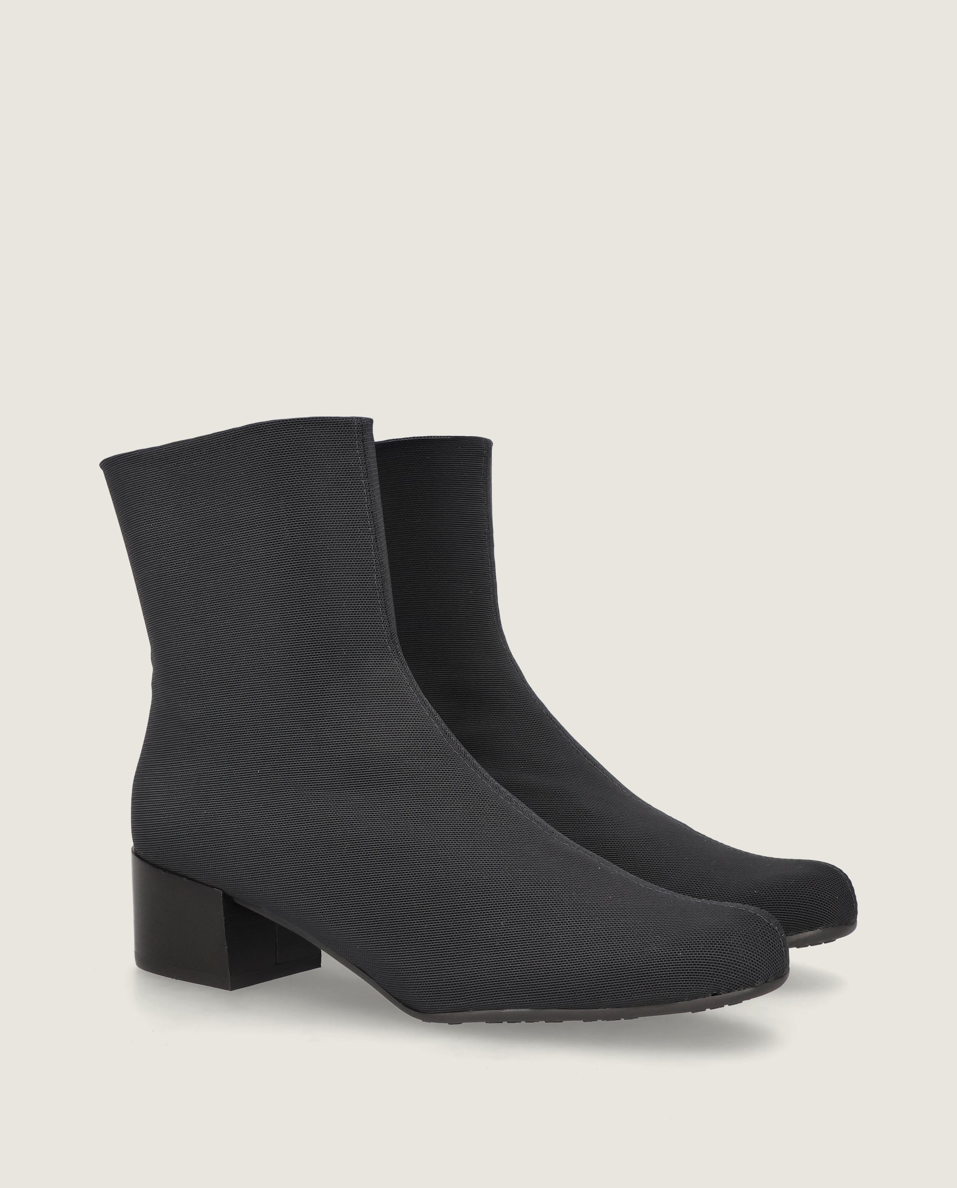 Image of Milan Black Woven Ankle Boots by Mascaro