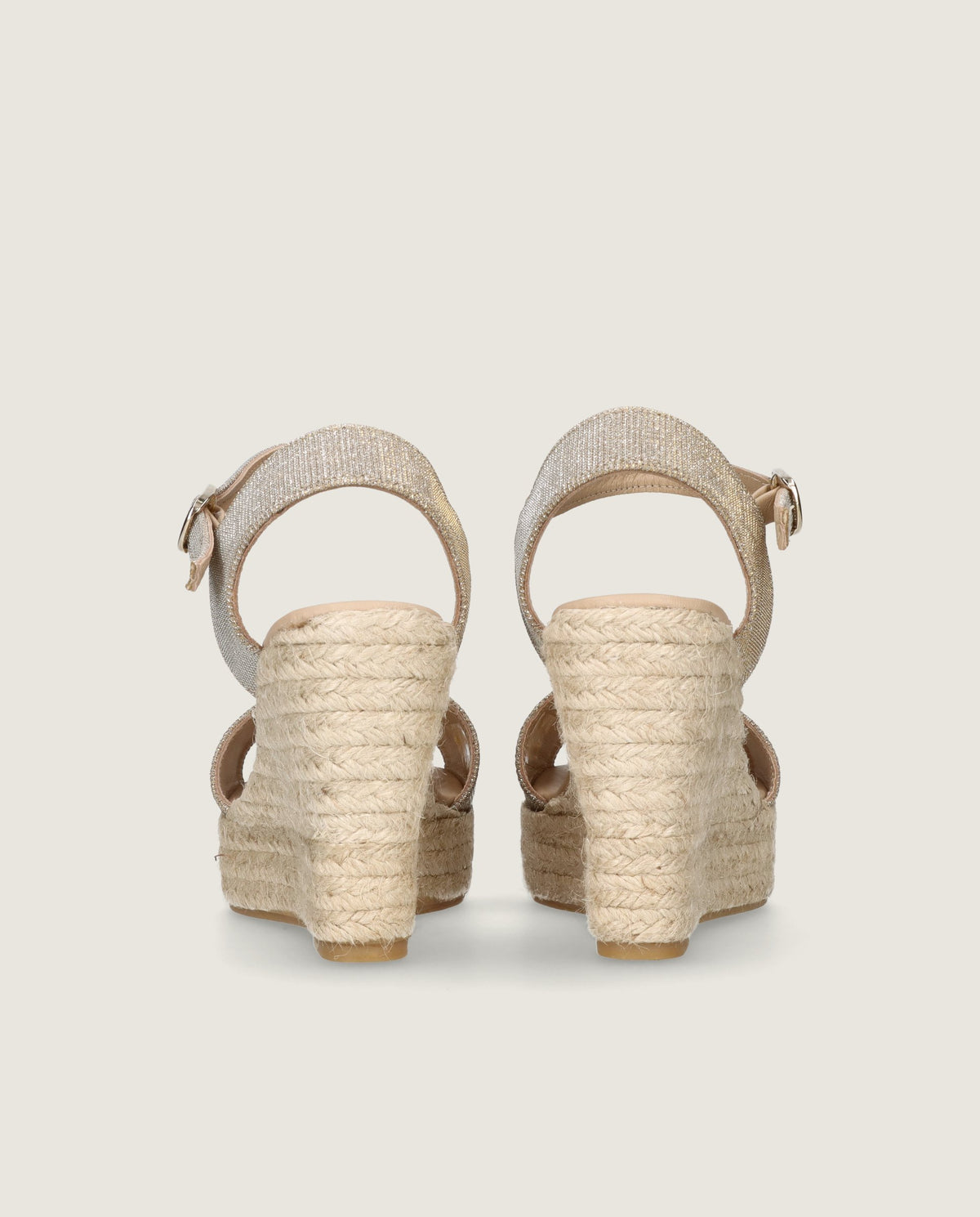 Kenya Esparto Silver Woven Espadrilles