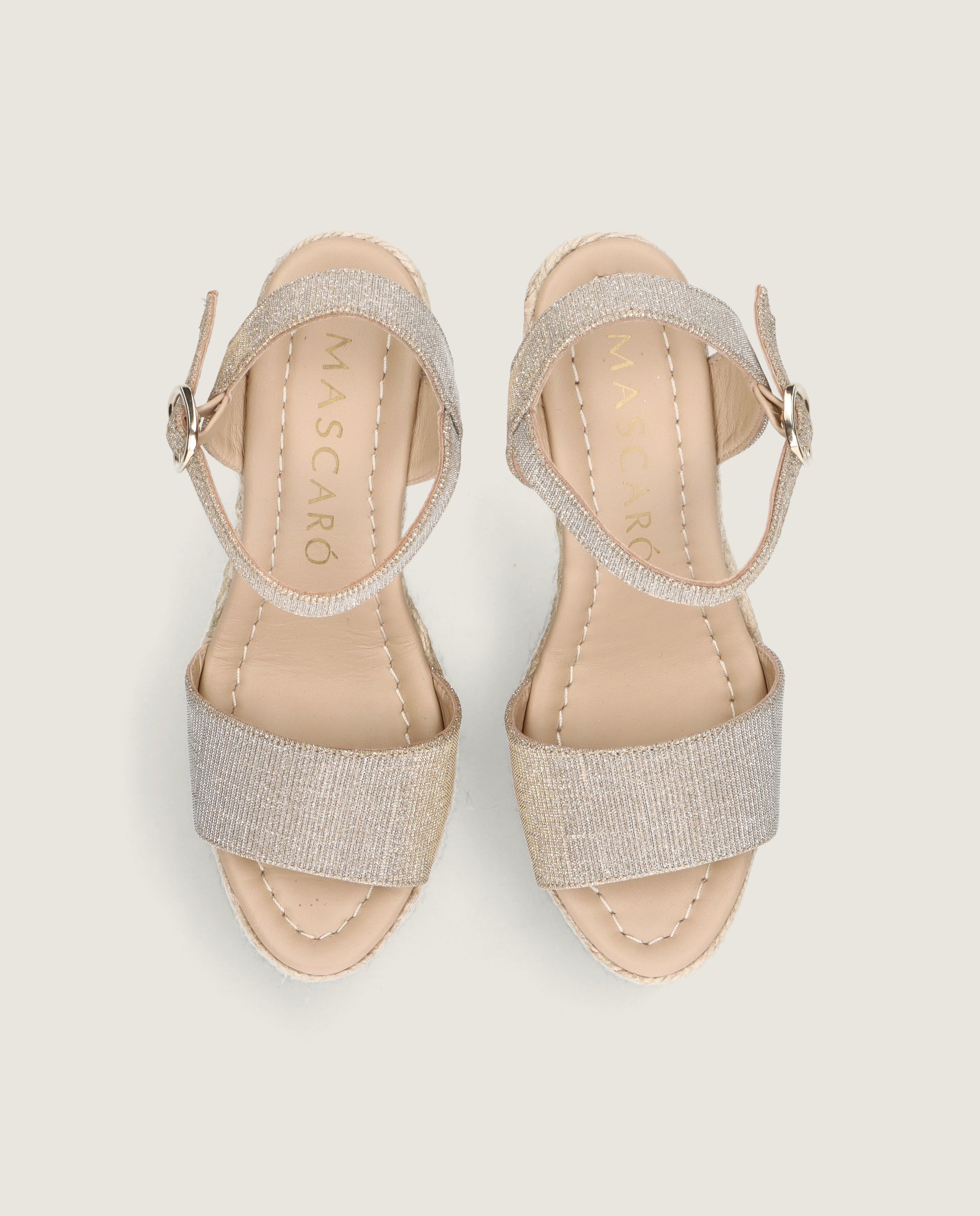 Alpargatas Esparto Kenya Plateados Tejidos