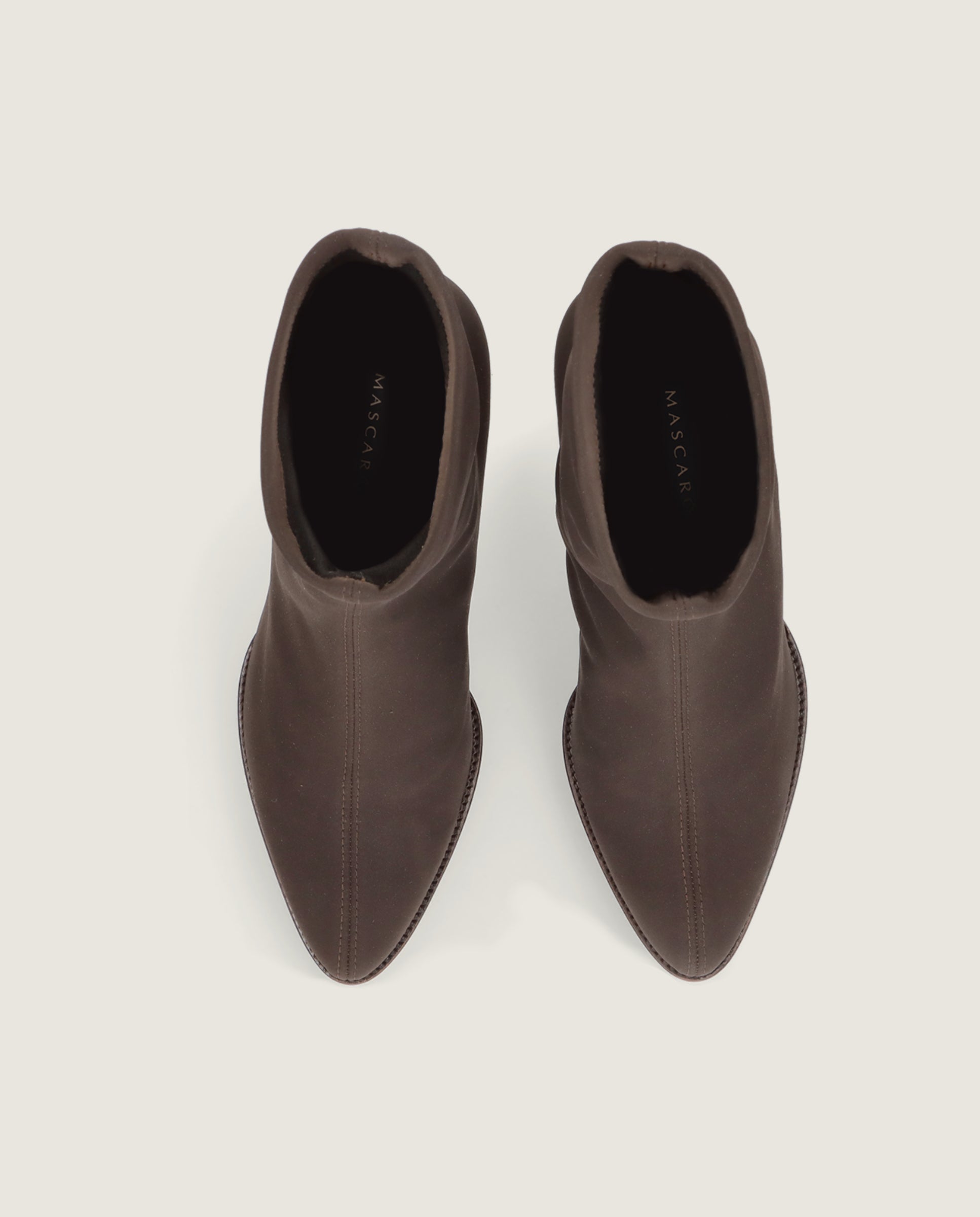 Botines Cindy Marrones Tejidos