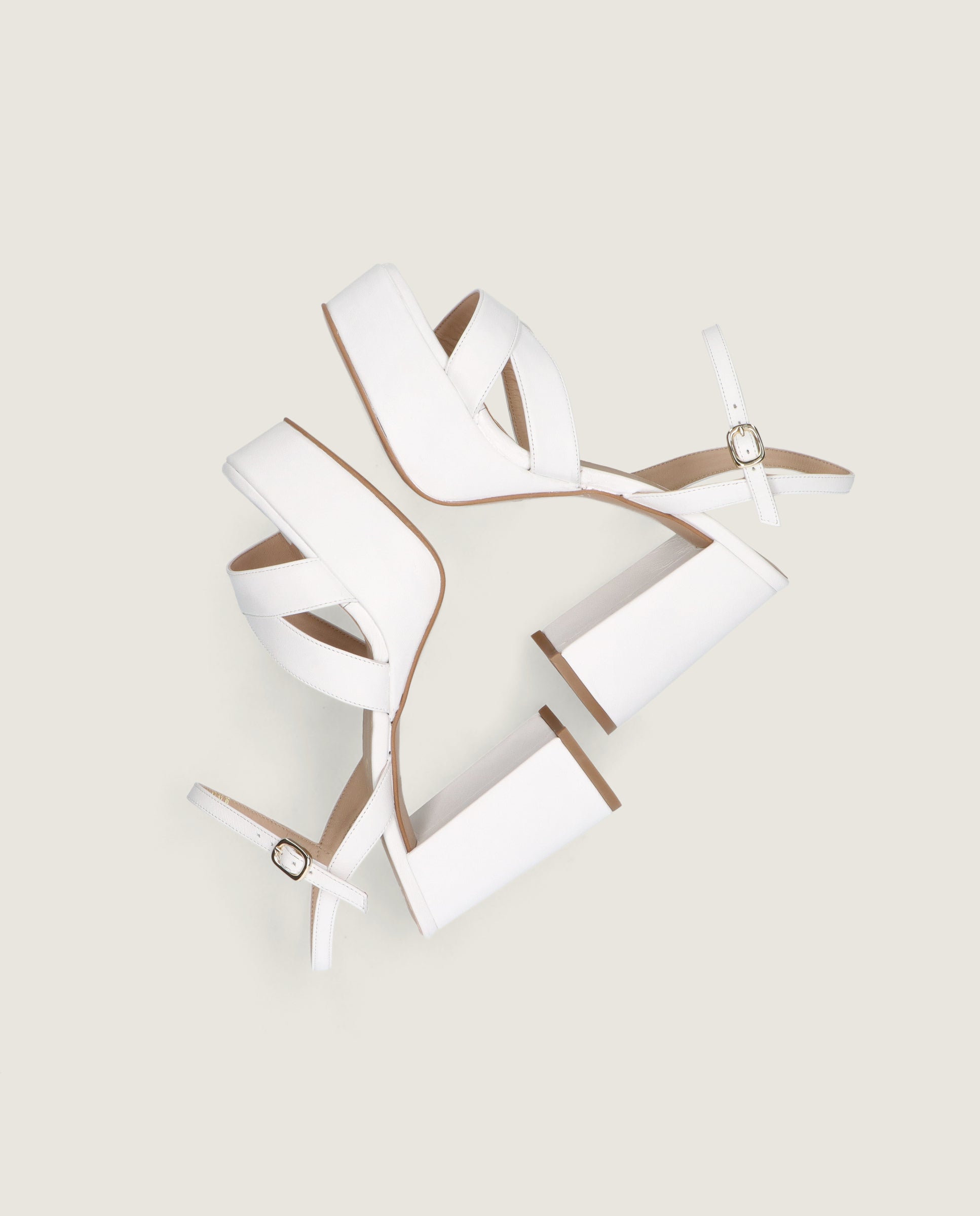 Sandalias Ruth Blancos Piel