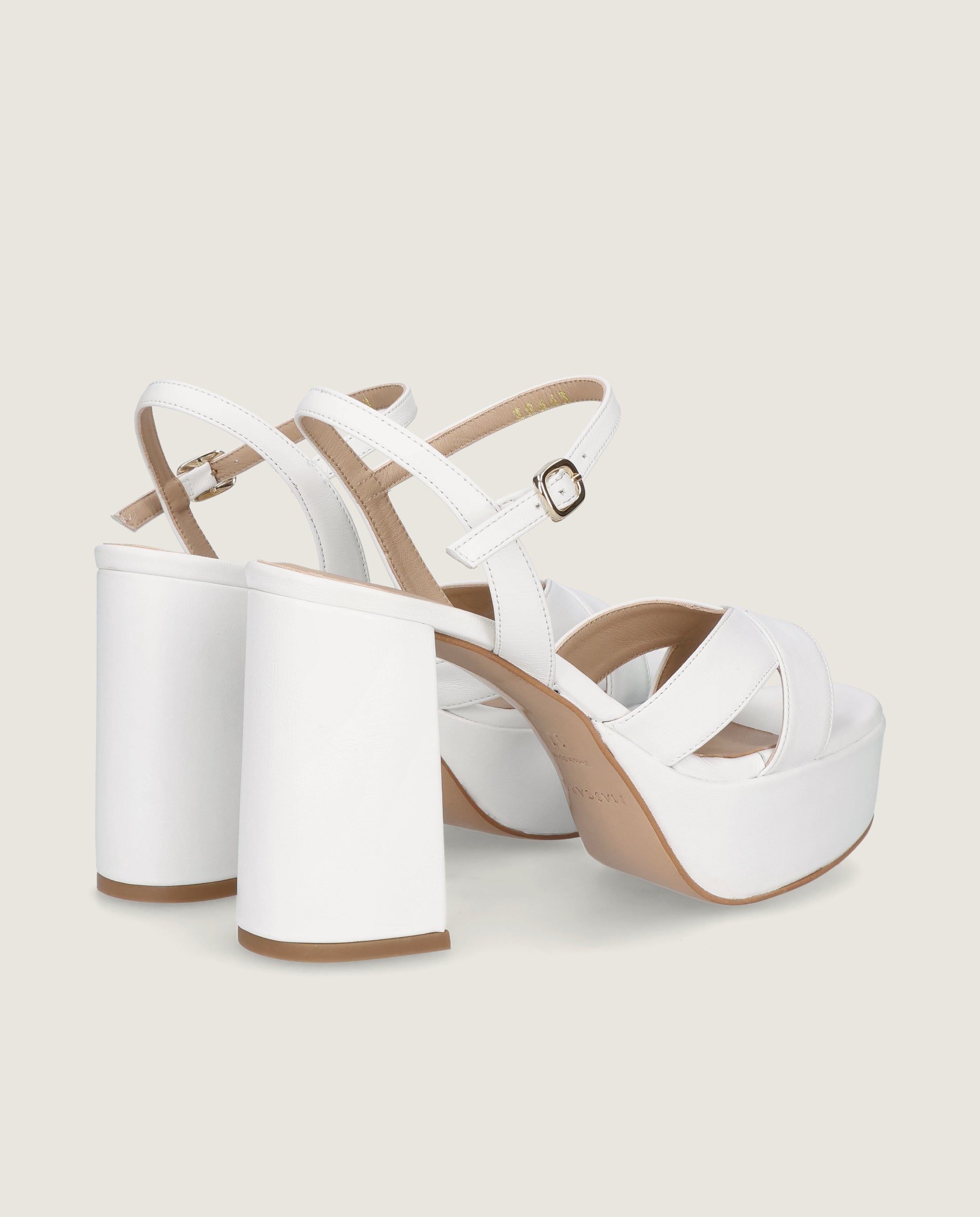 Sandalias Ruth Blancos Piel