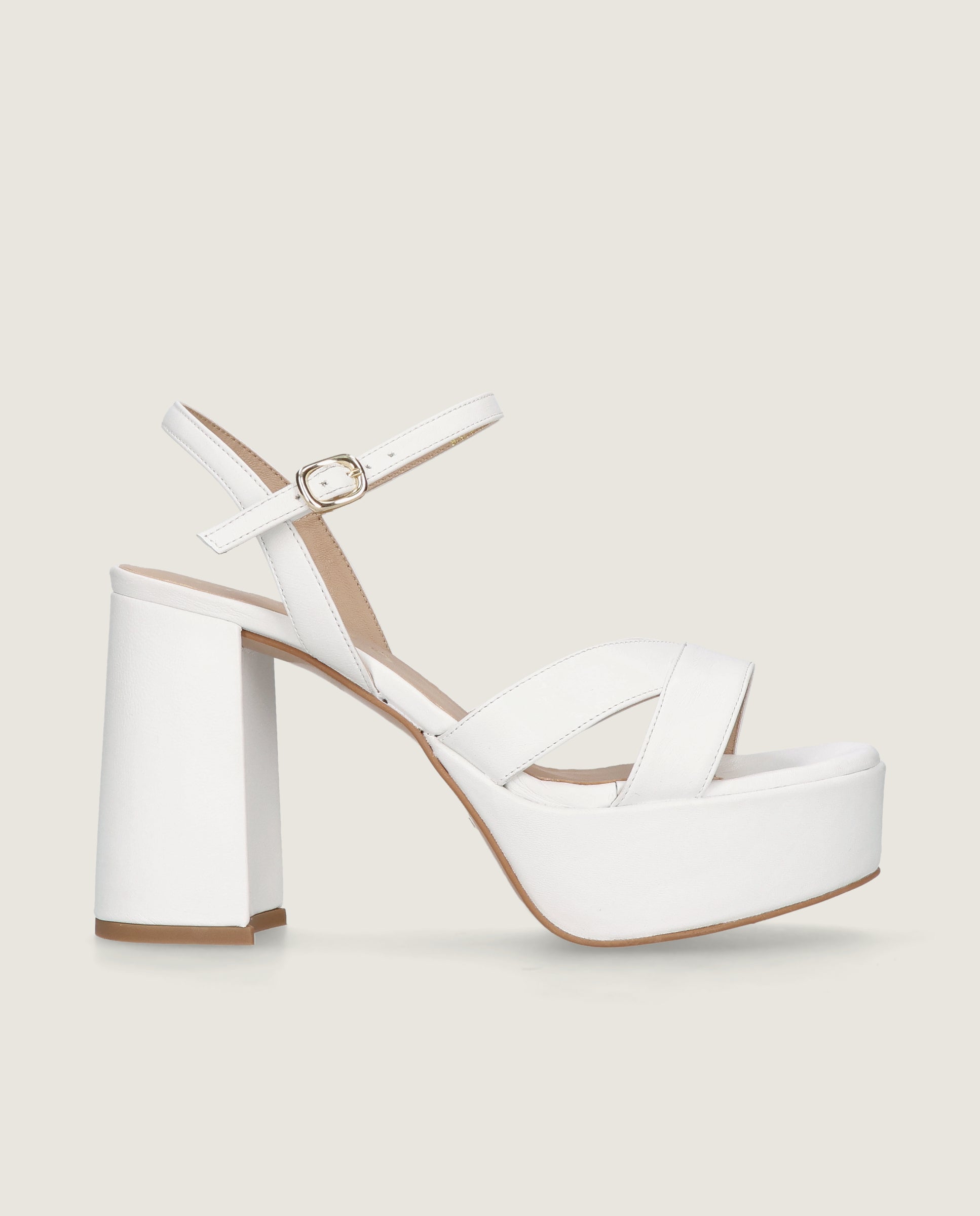 Sandalias Ruth Blancos Piel