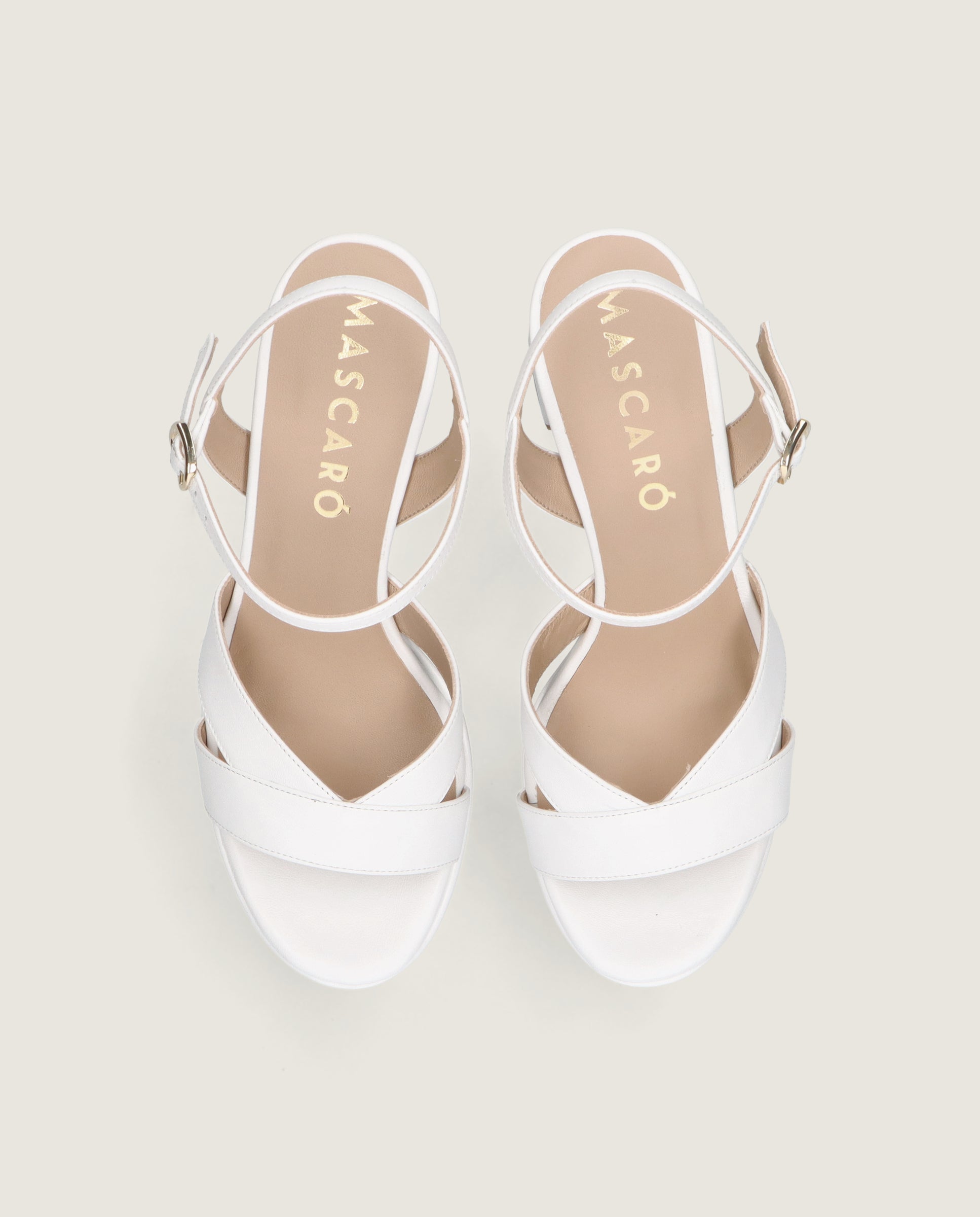 Sandalias Ruth Blancos Piel