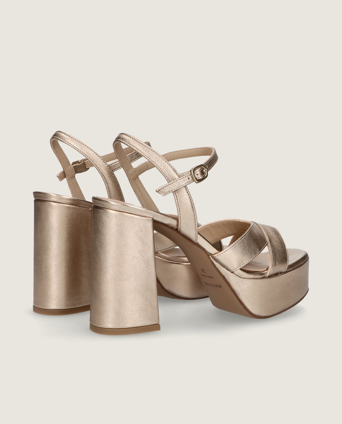 Sandalias Ruth Dorados Pieles metalizadas