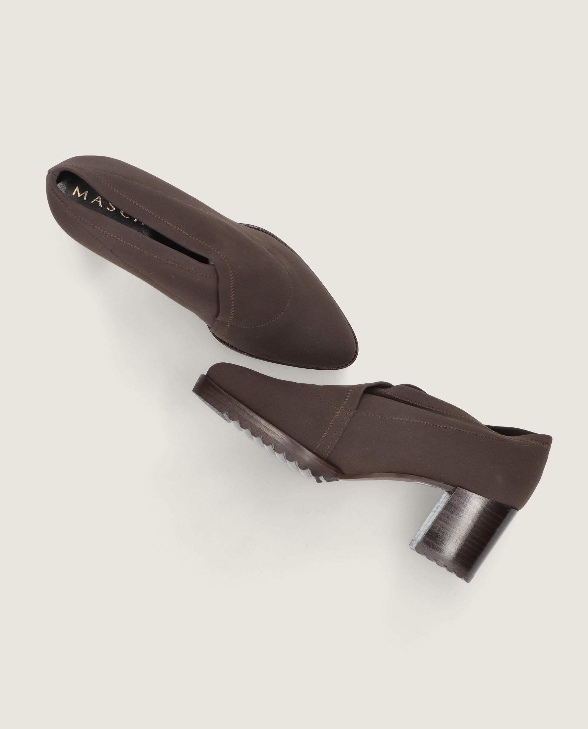 Cindy Brown Woven Ankle Boots