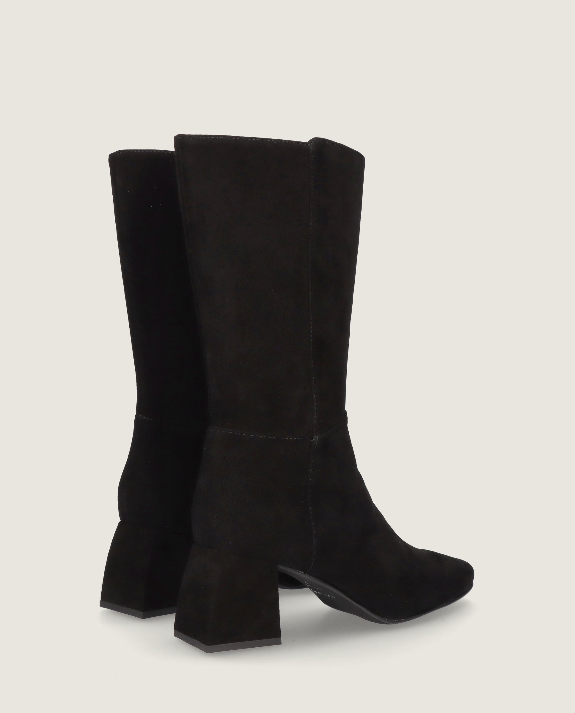 Freja Black Suede Ankle Boots