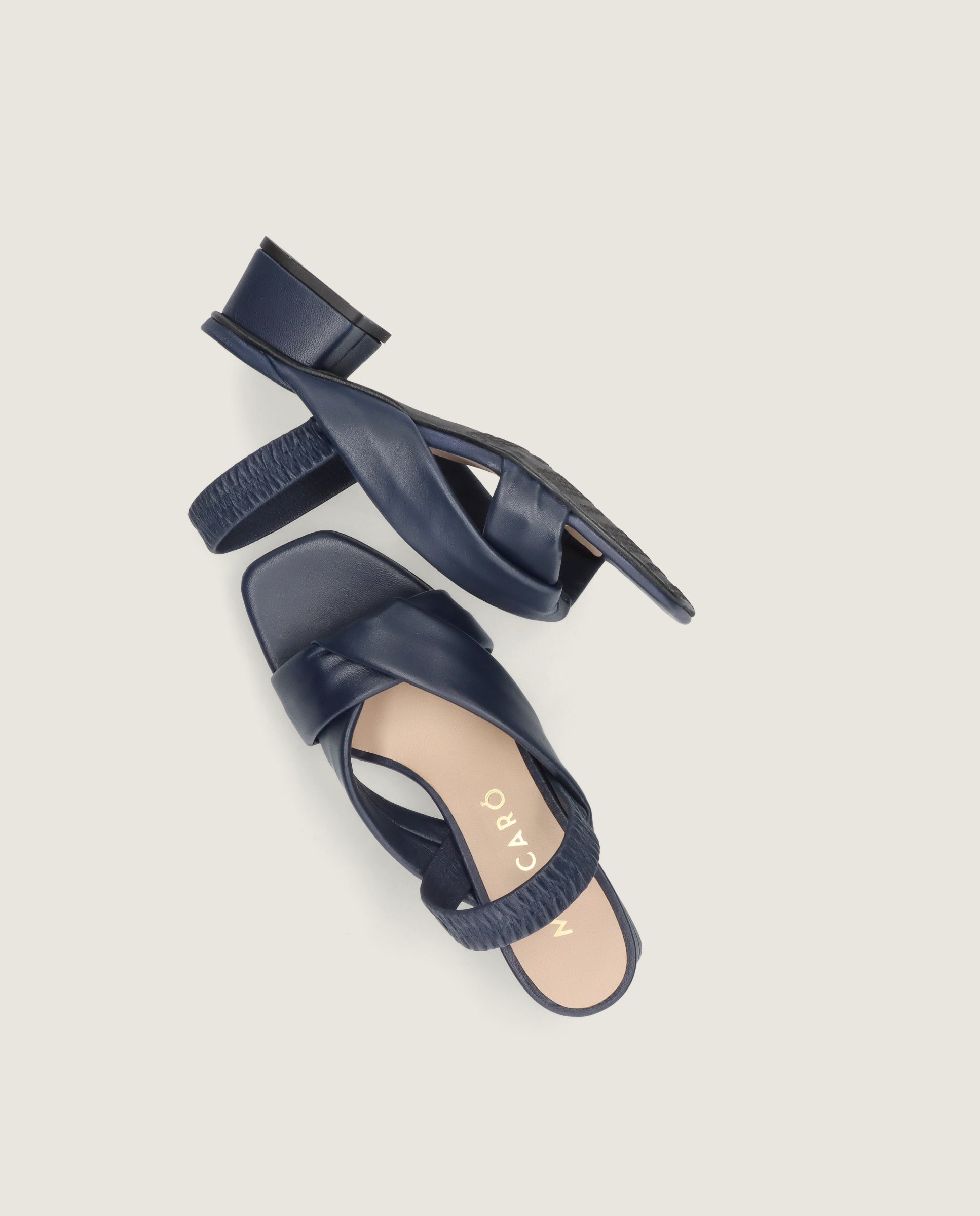 Sandalias Cannes Azules Piel