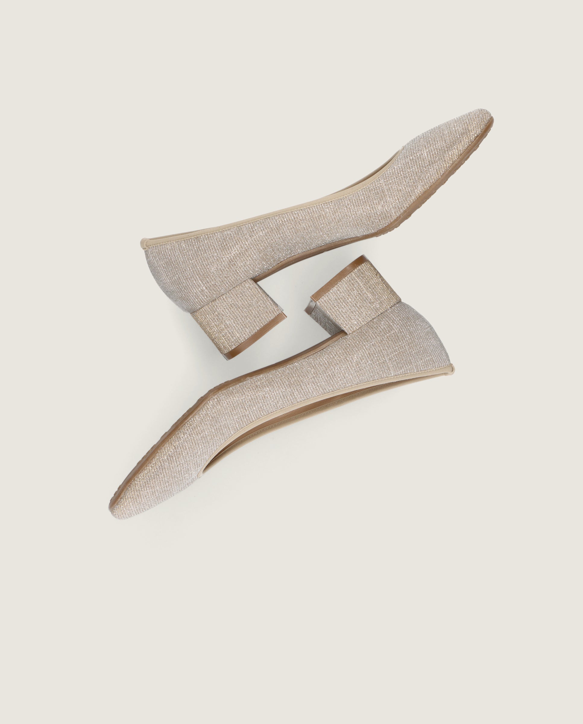Luisa Silver Woven Pumps | Mascaró