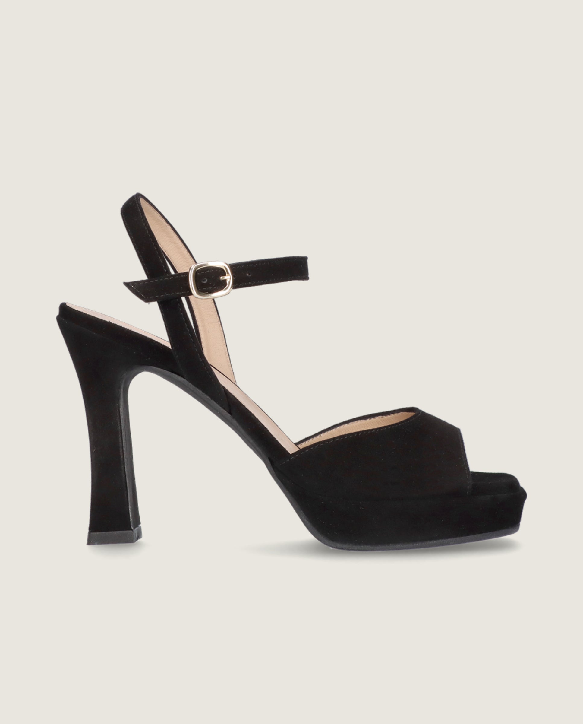 Sandalias Mykonos Negros Ante