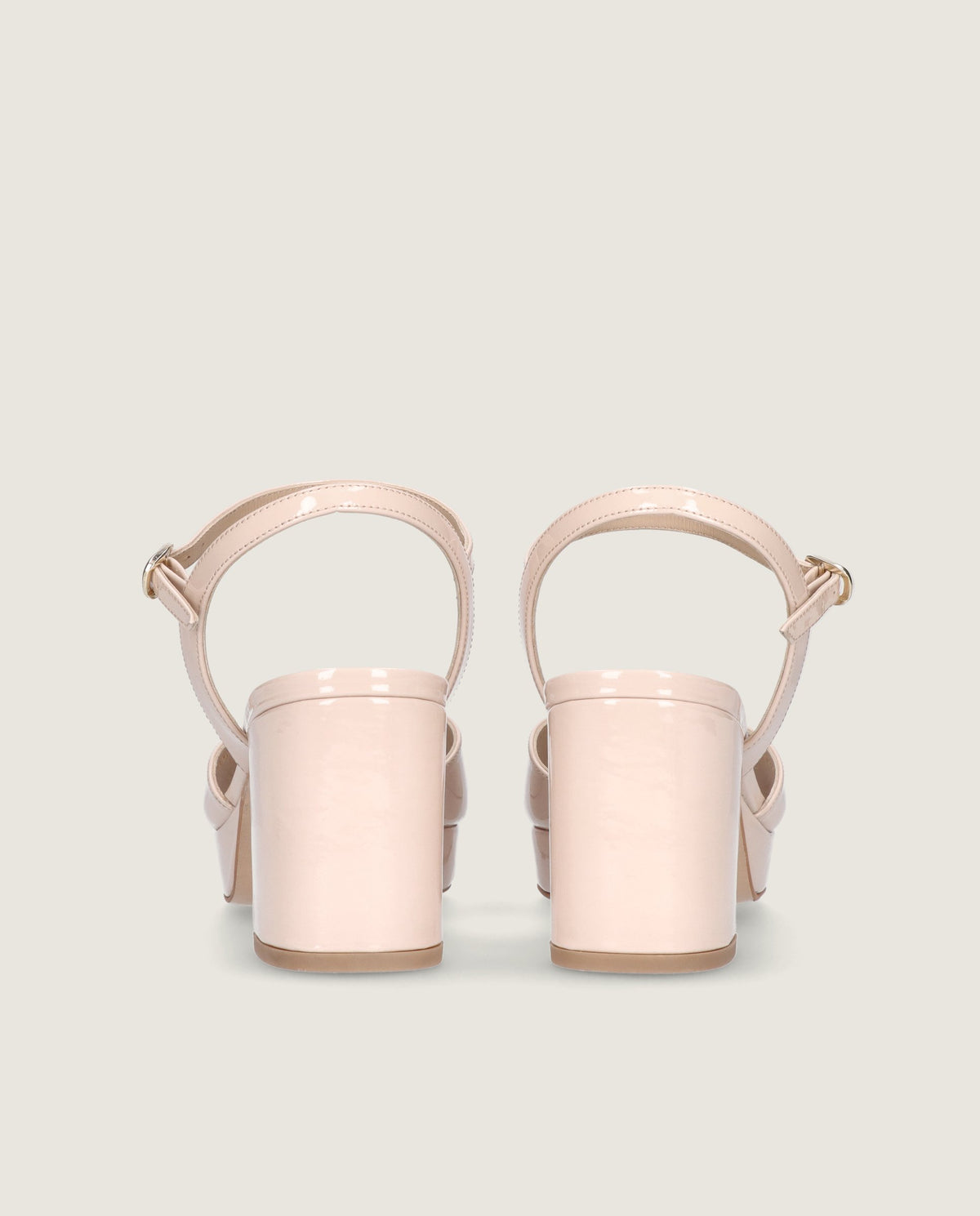 Mae Pink Patent Leather Sandals