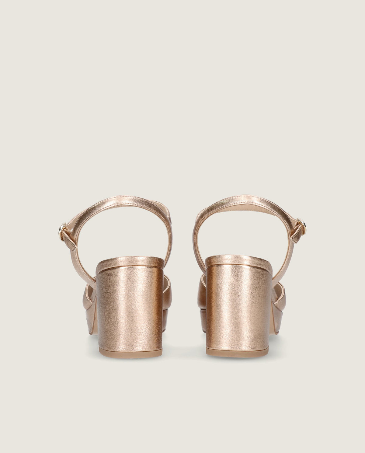 Mae Sandalen in Gold Metallic-Leder