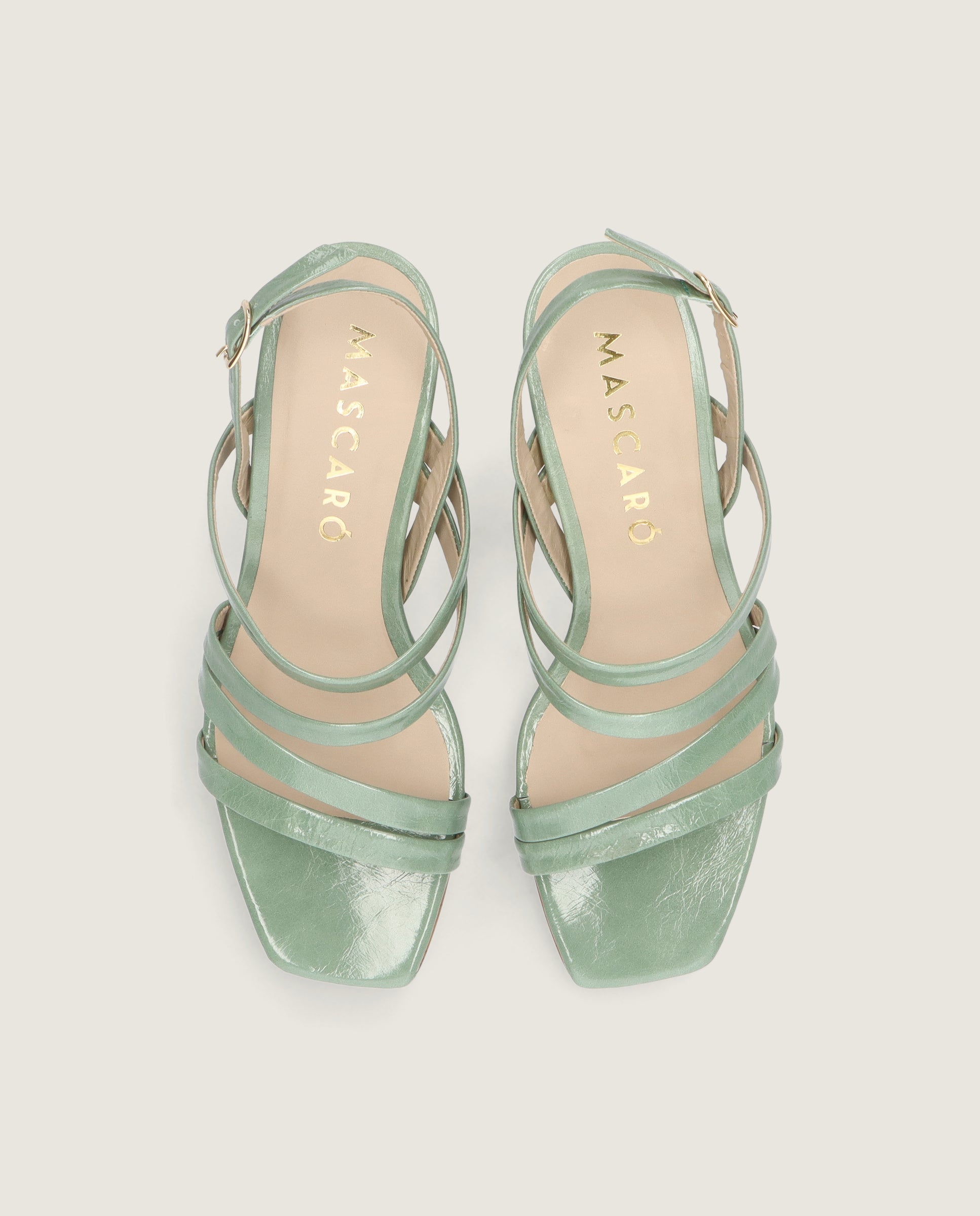 Sandalias Mandy Verdes Piel