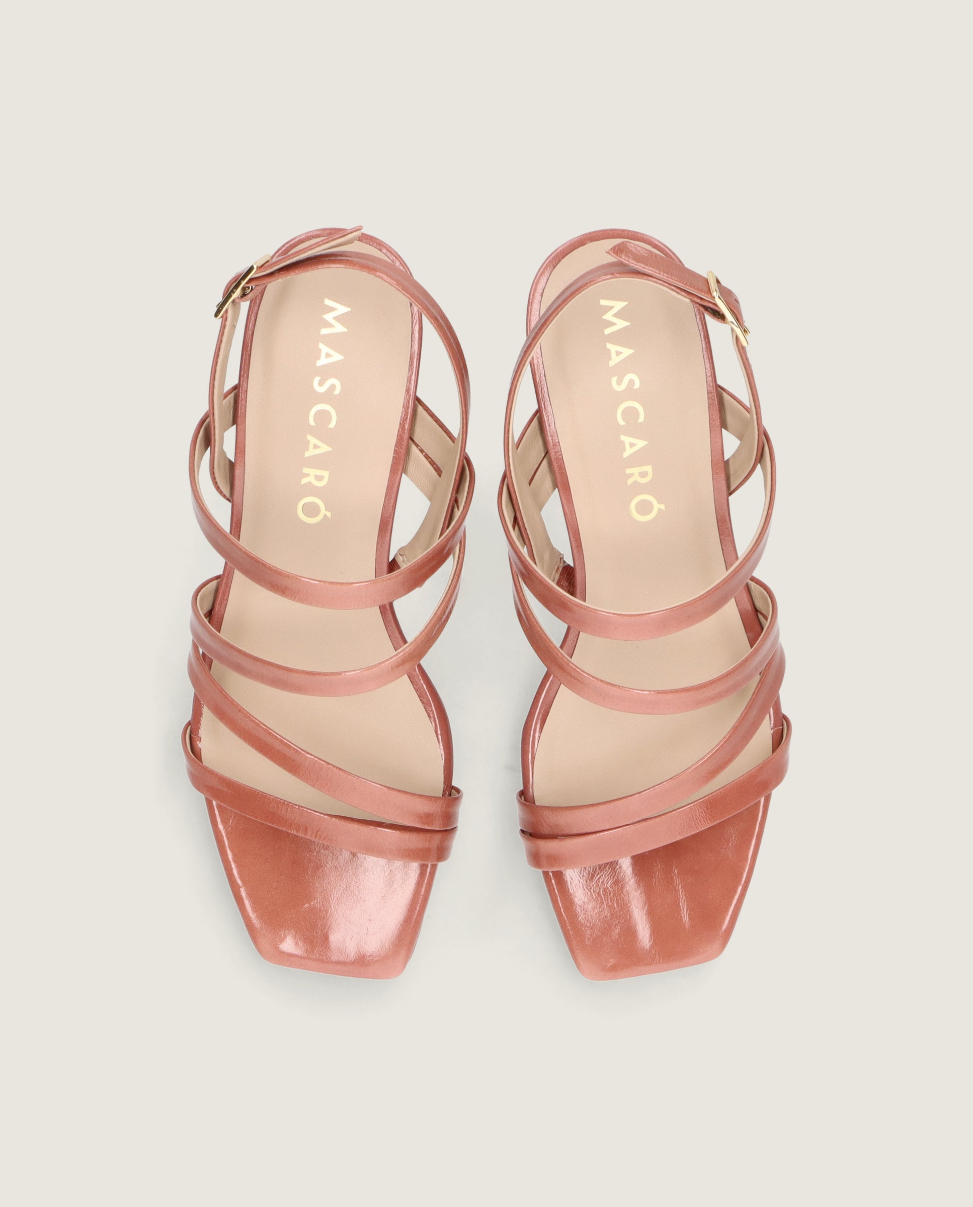 Sandalias Mandy Rosas Piel
