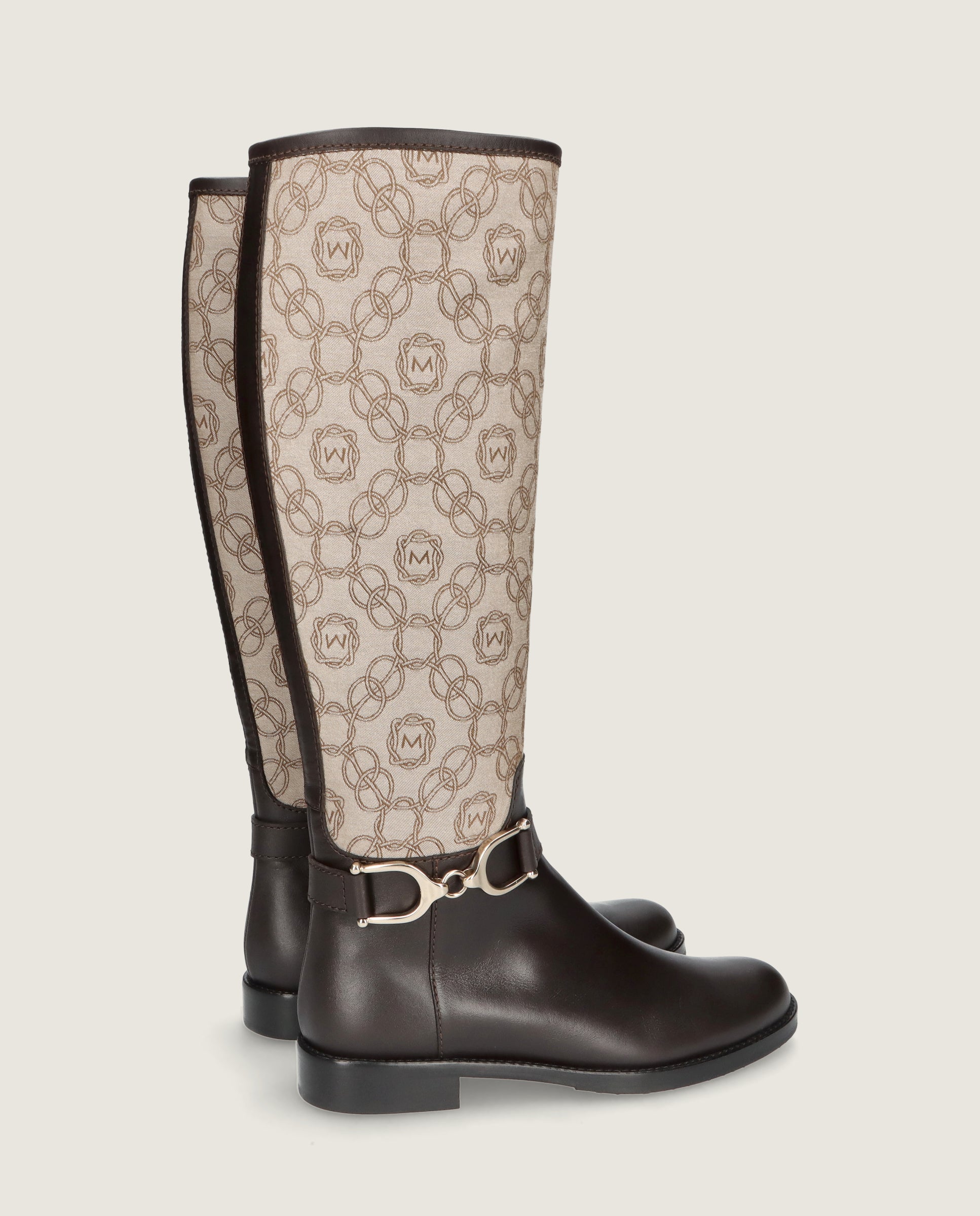 Botas Napoli Marrones Tejidos