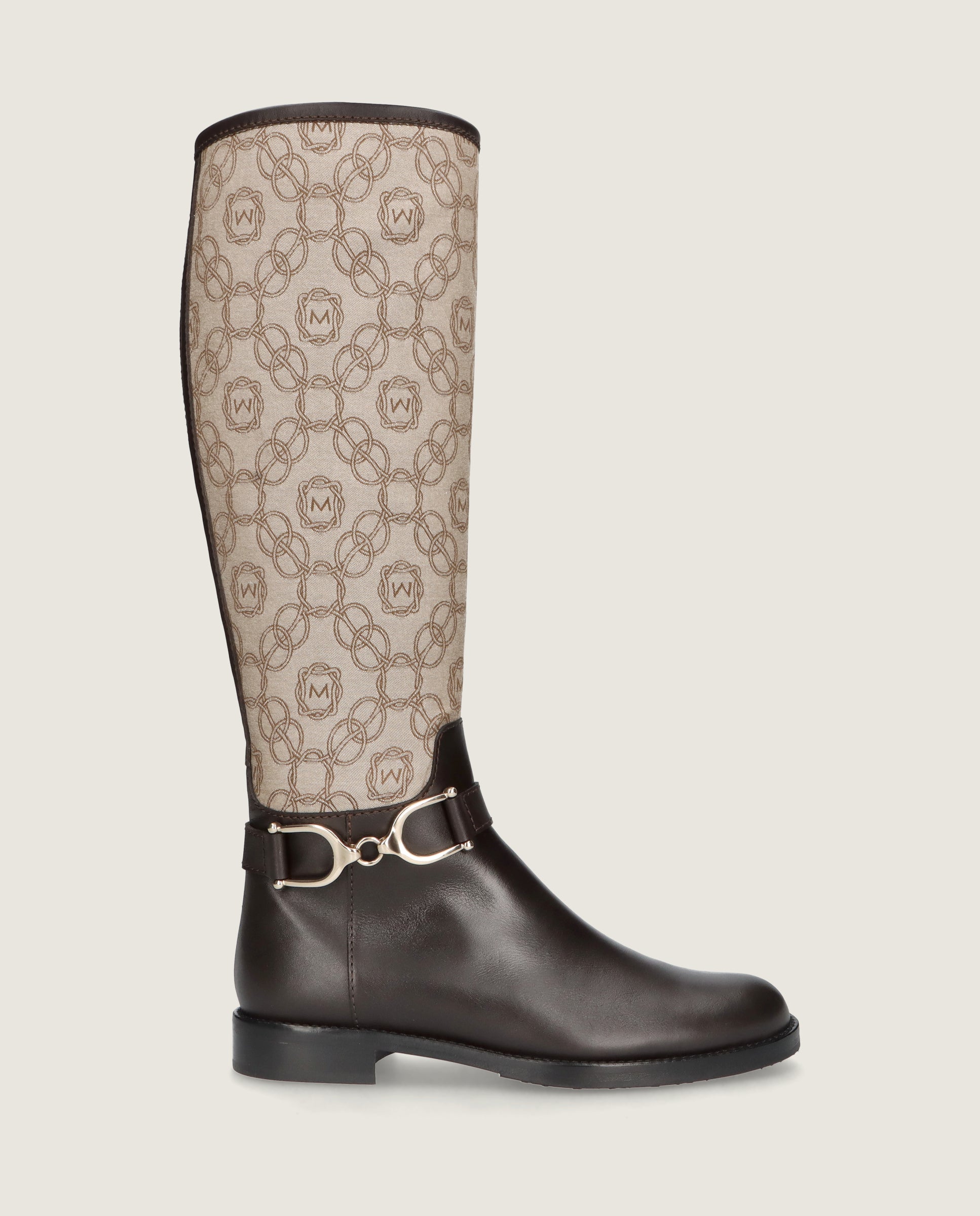 Bottes tissées marron Napoli